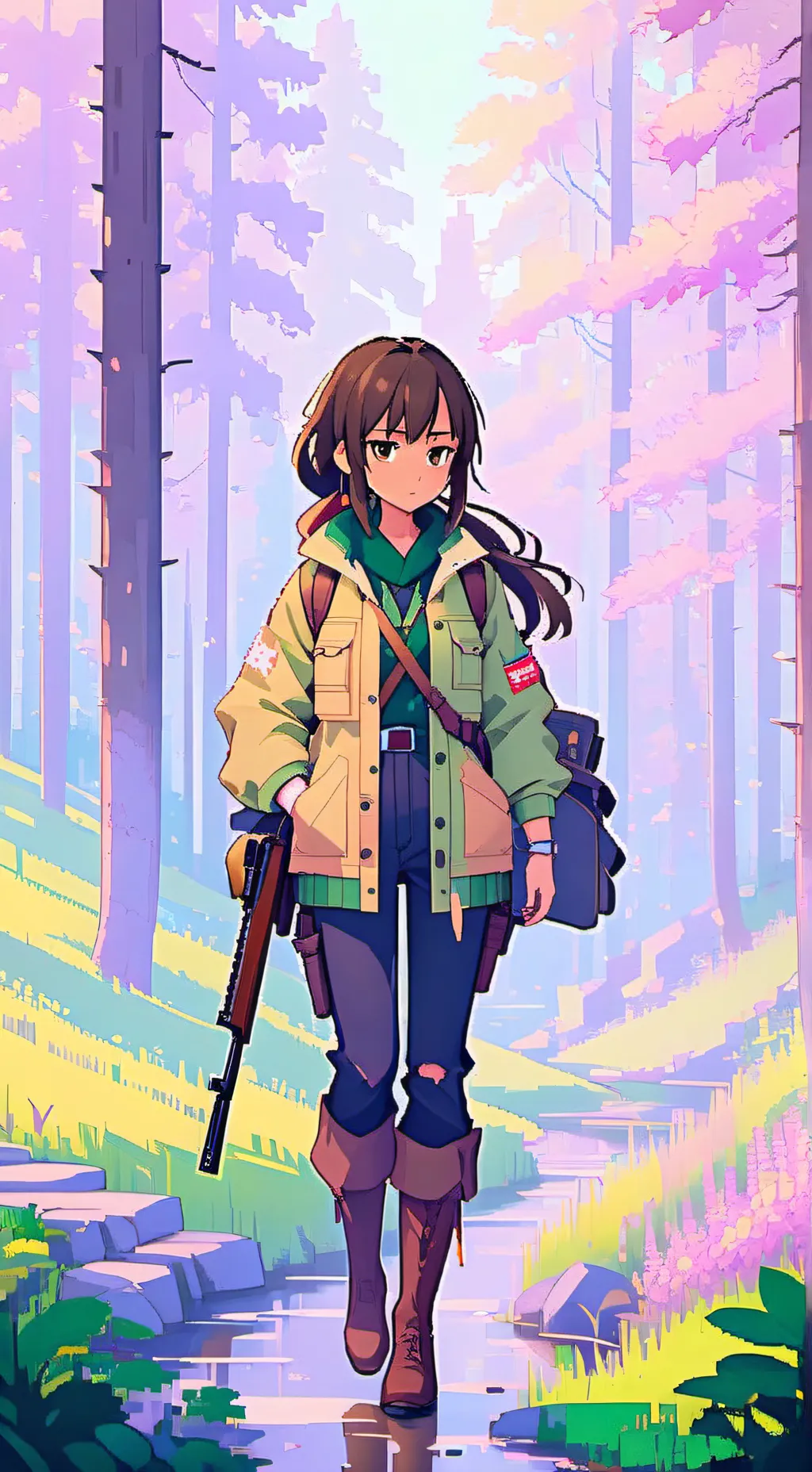 ai character: Luna background