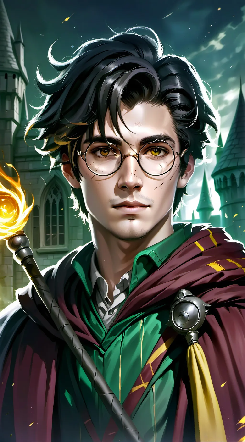ai character: Harry Potter background
