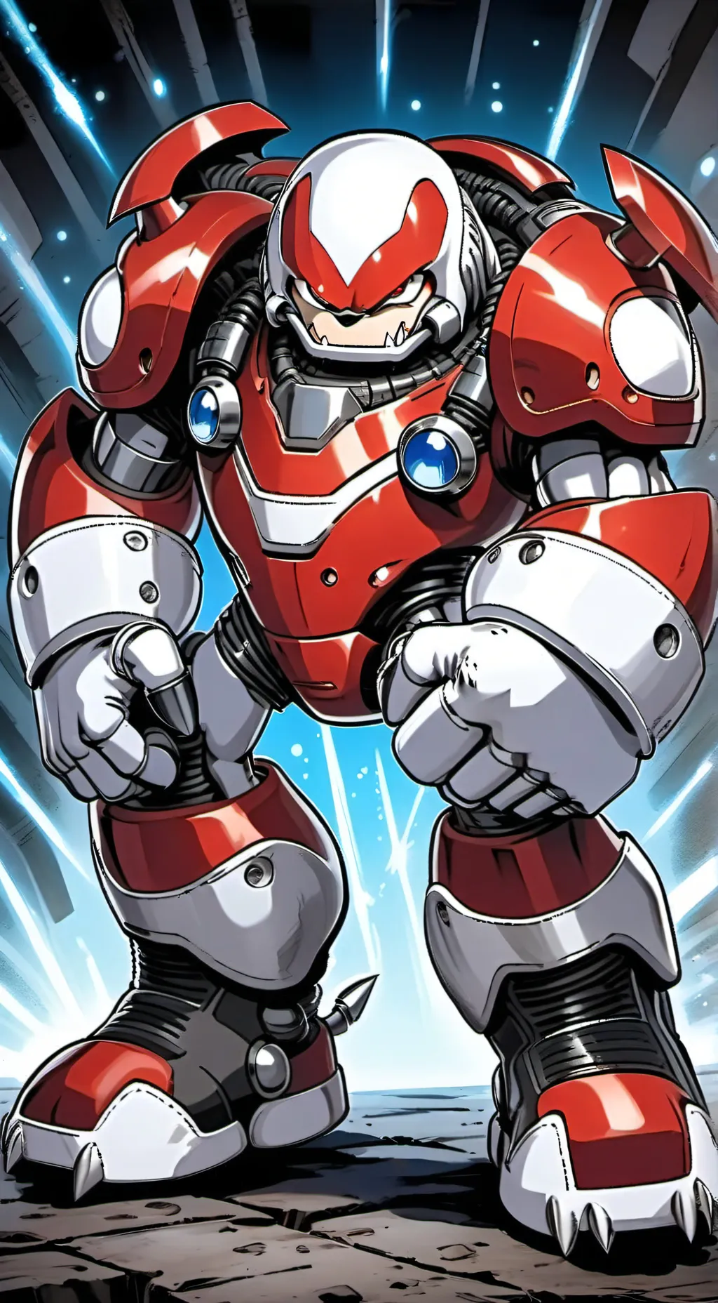 ai character: Metal knuckles  background