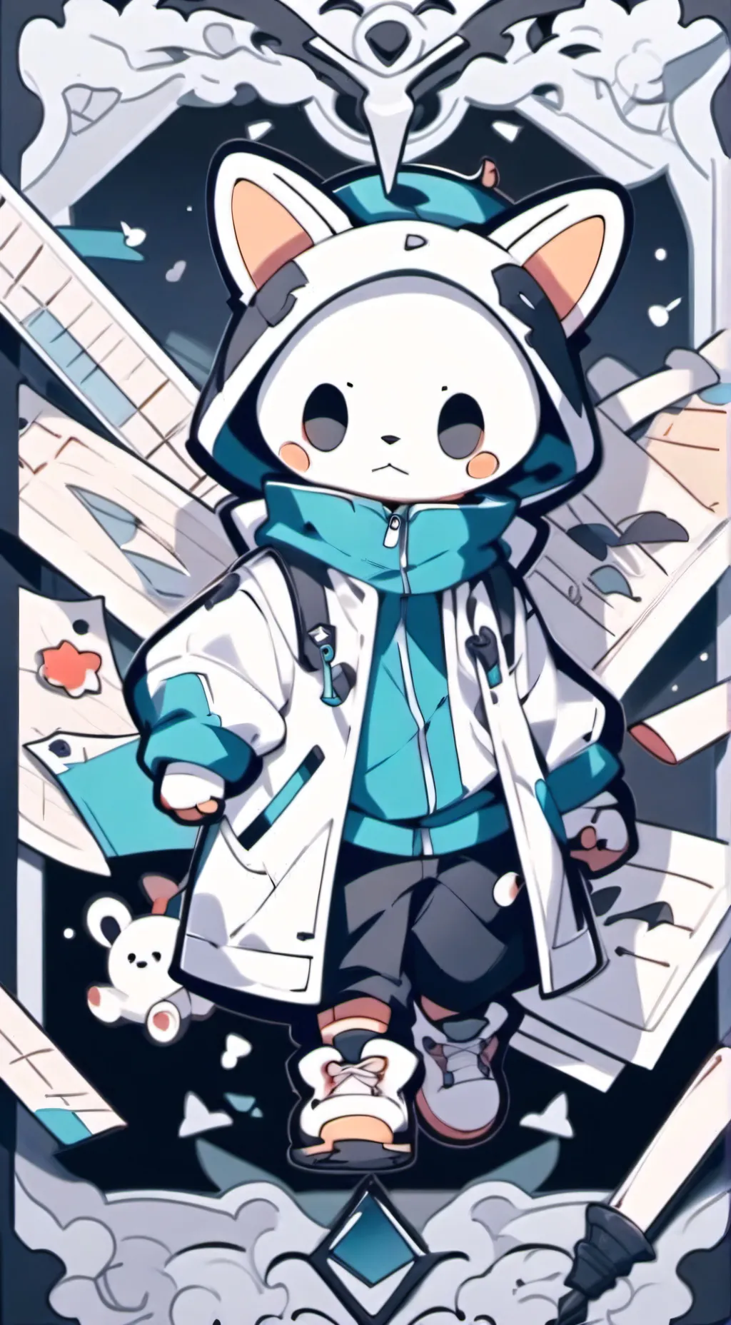 ai character: peluches 2.0 background