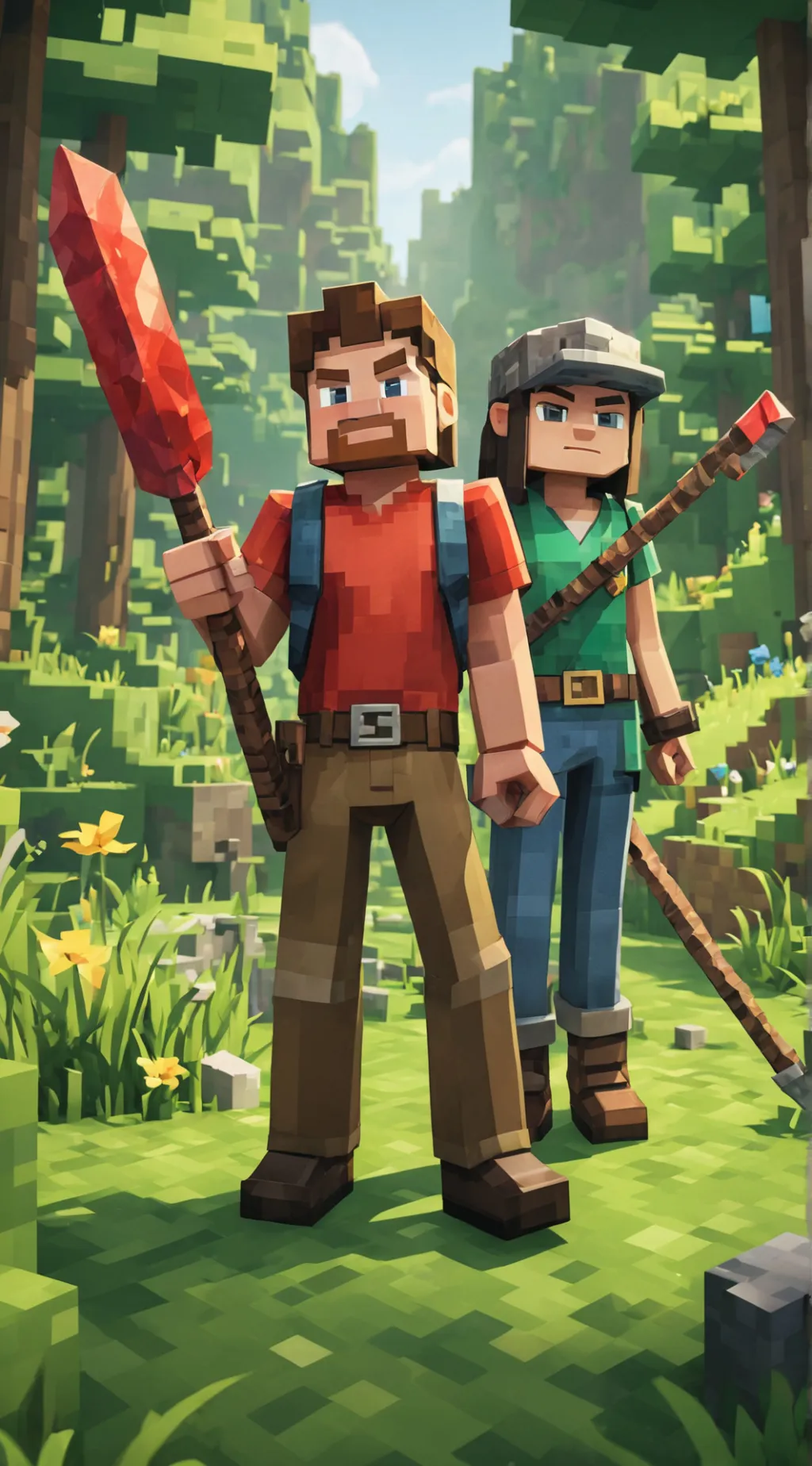 ai character: Steve and Alex background