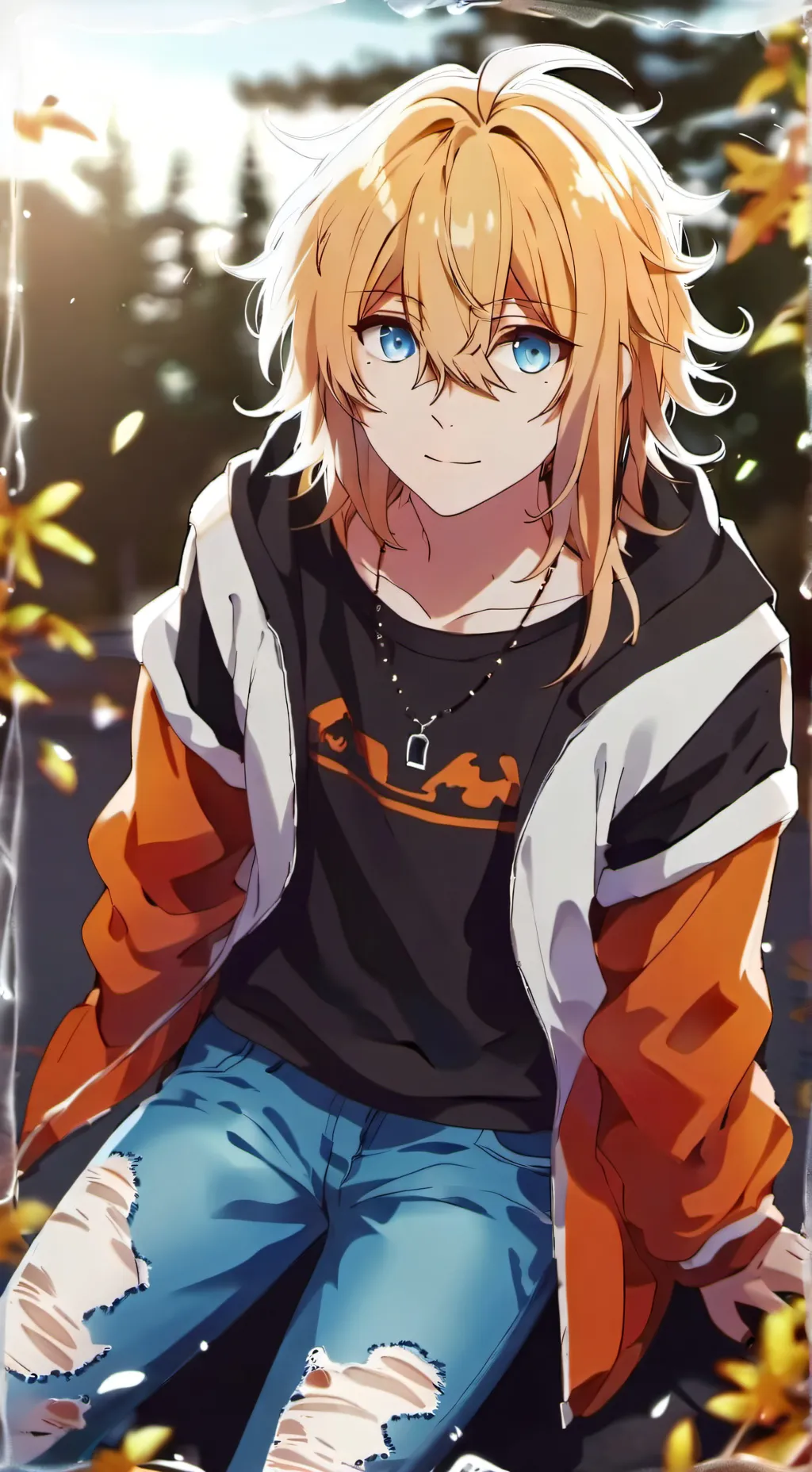 ai character: stolen hoodie background