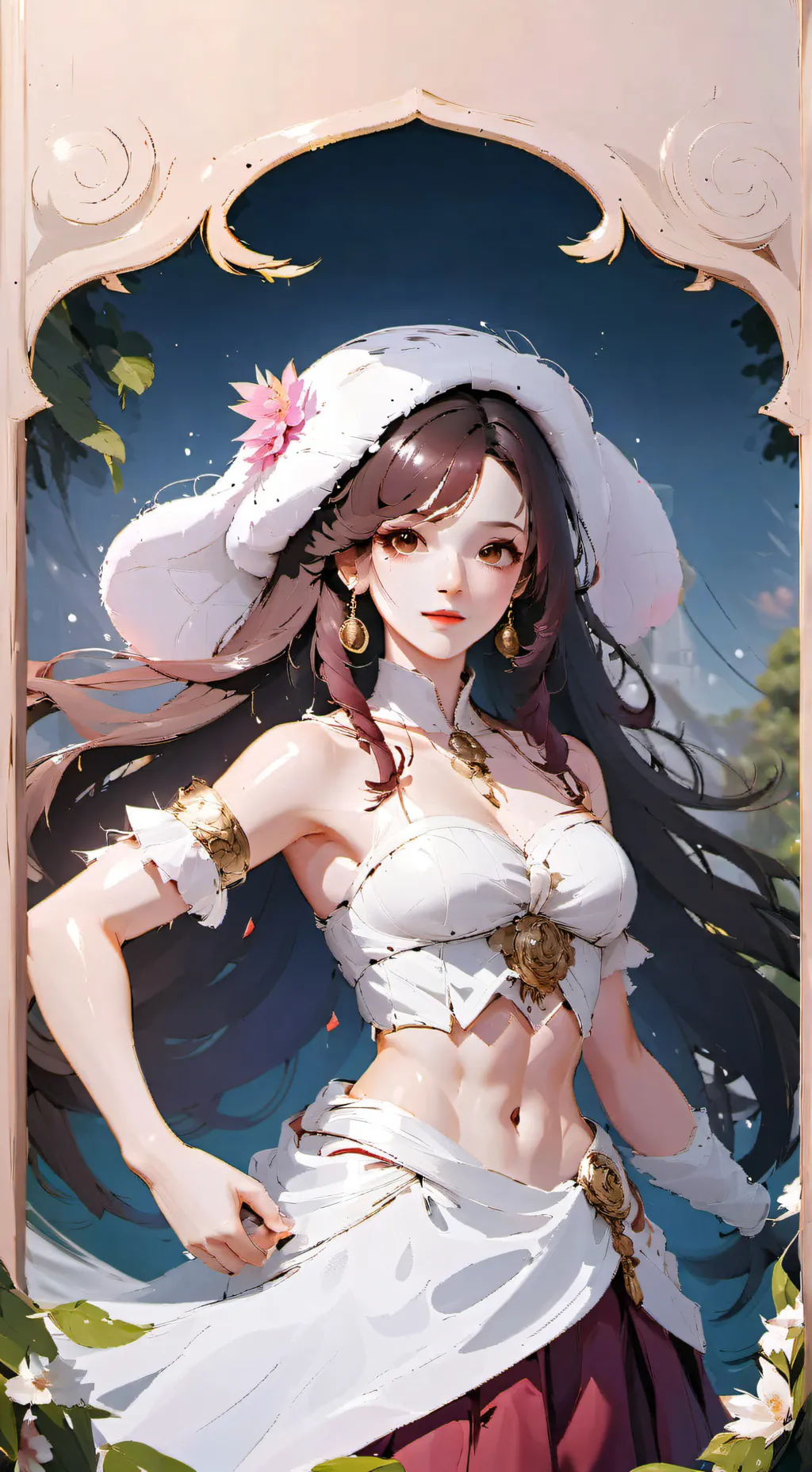 ai character: Nicky  background