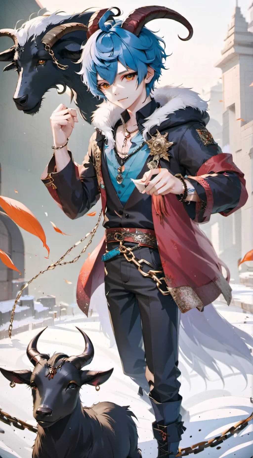 ai character: Lucifer  background