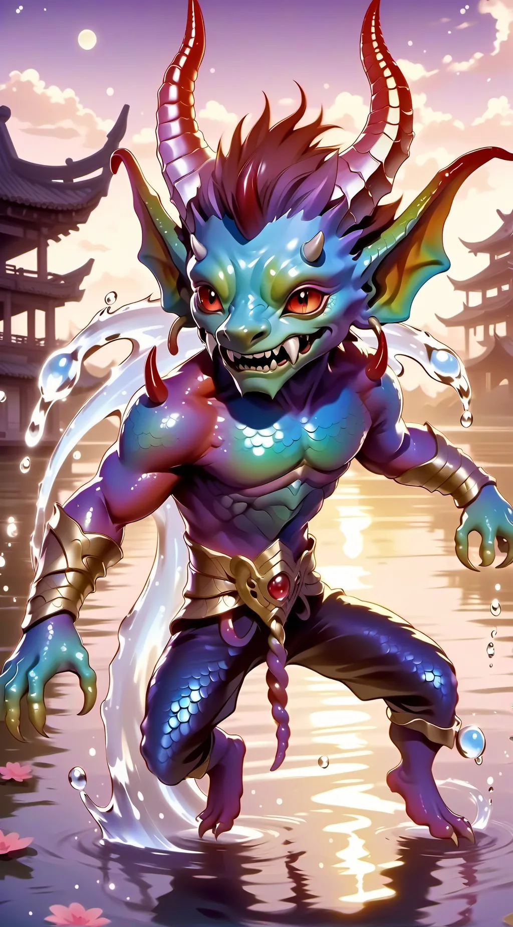 ai character: demon slayer background