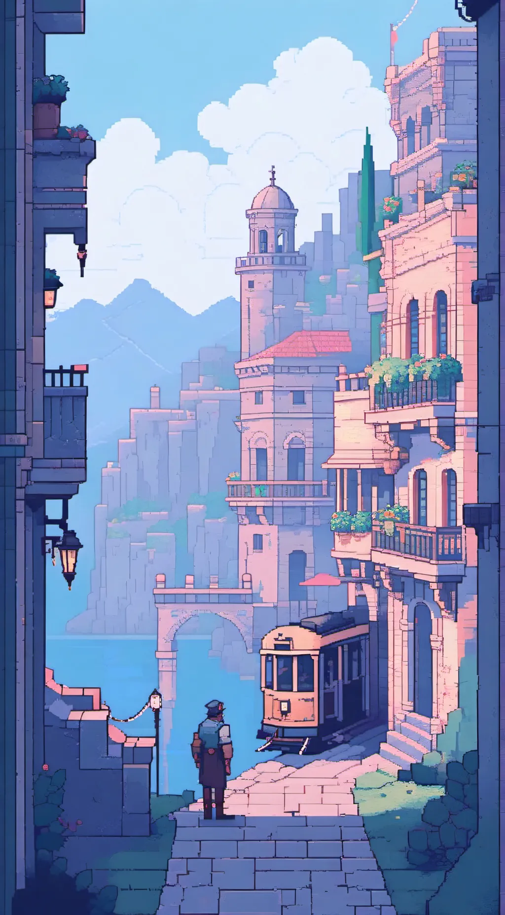 ai character: pizarrón  background