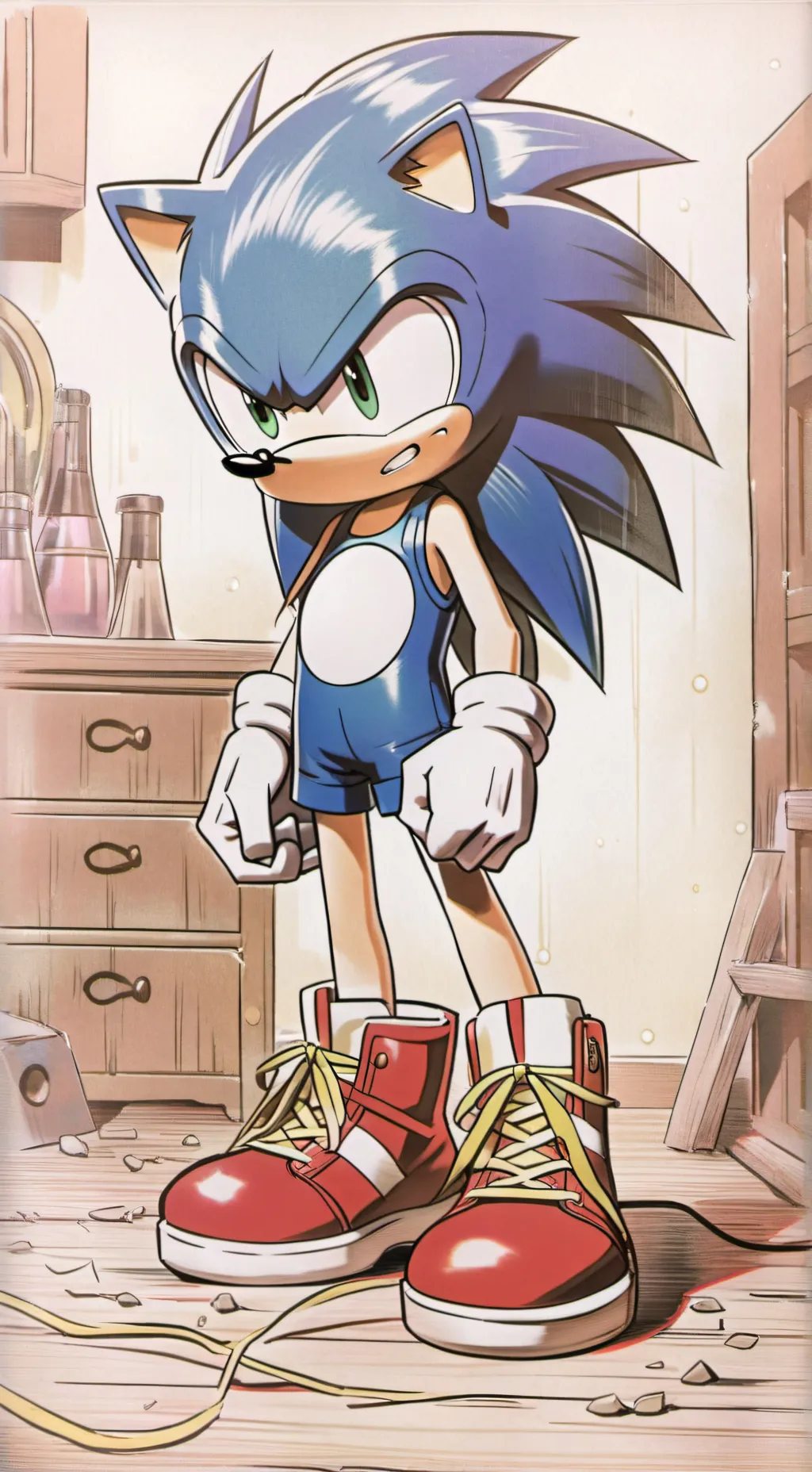 ai character: sonic the hedgehog background