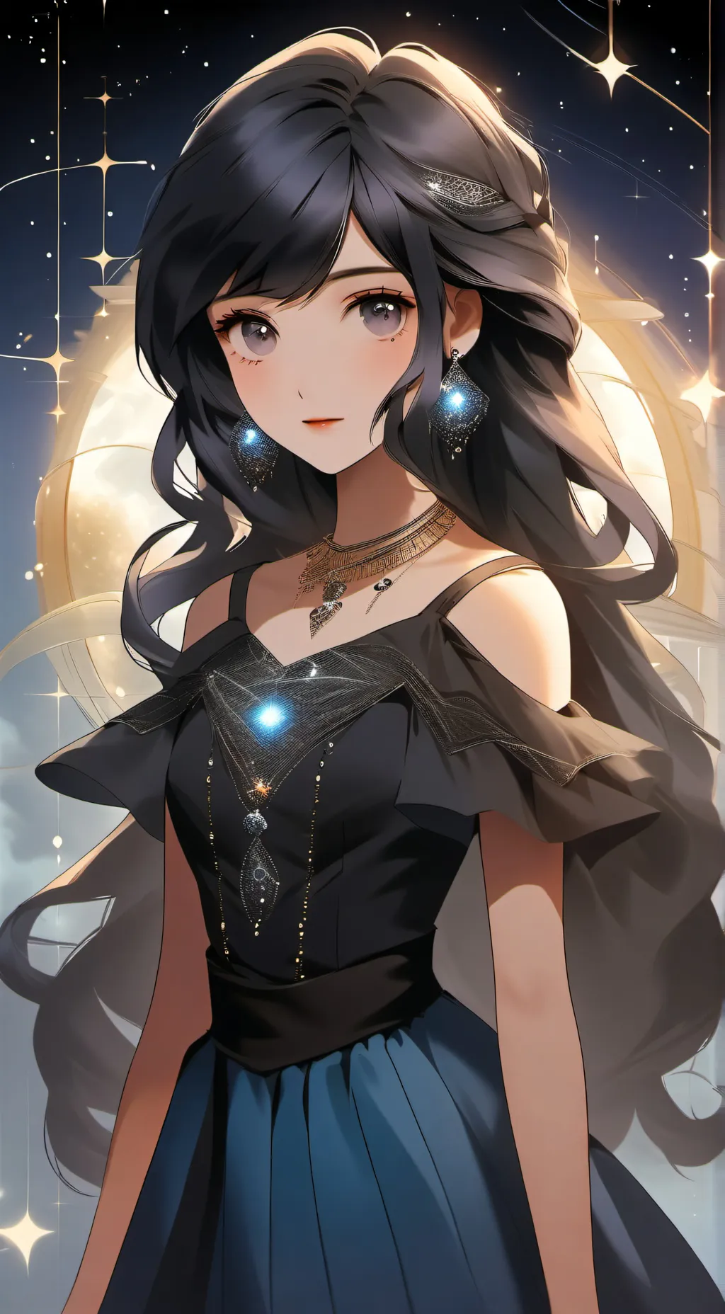 ai character: Luna background