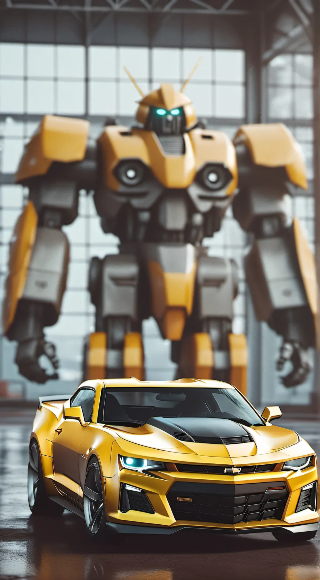 ai character: Bumblebee  background