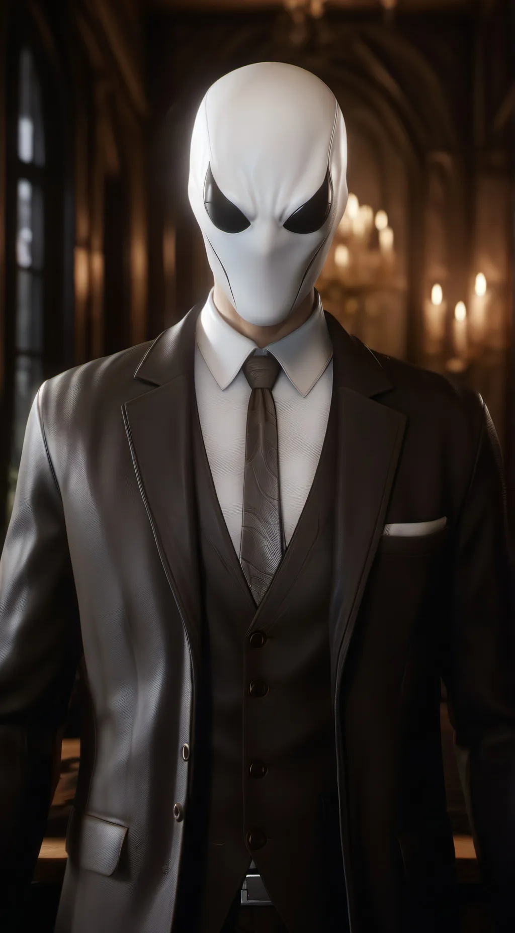 ai character: Slenderman  background
