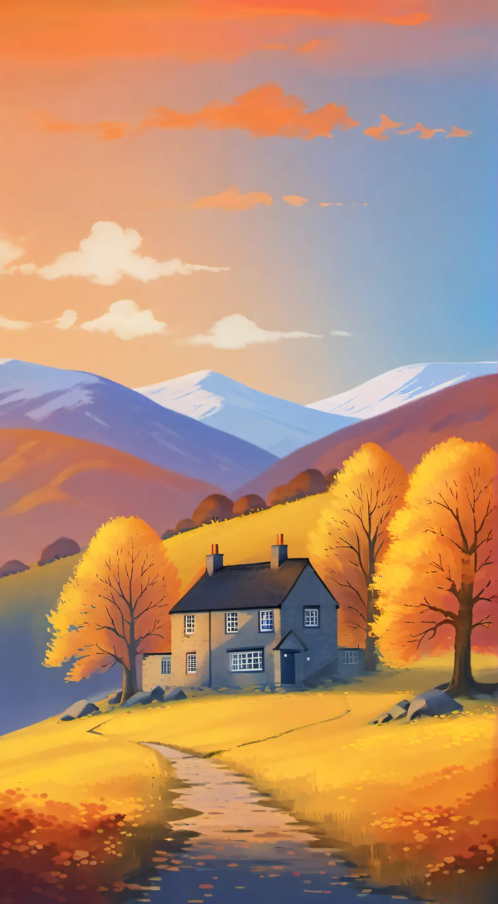ai character: Emmerdale Farm background