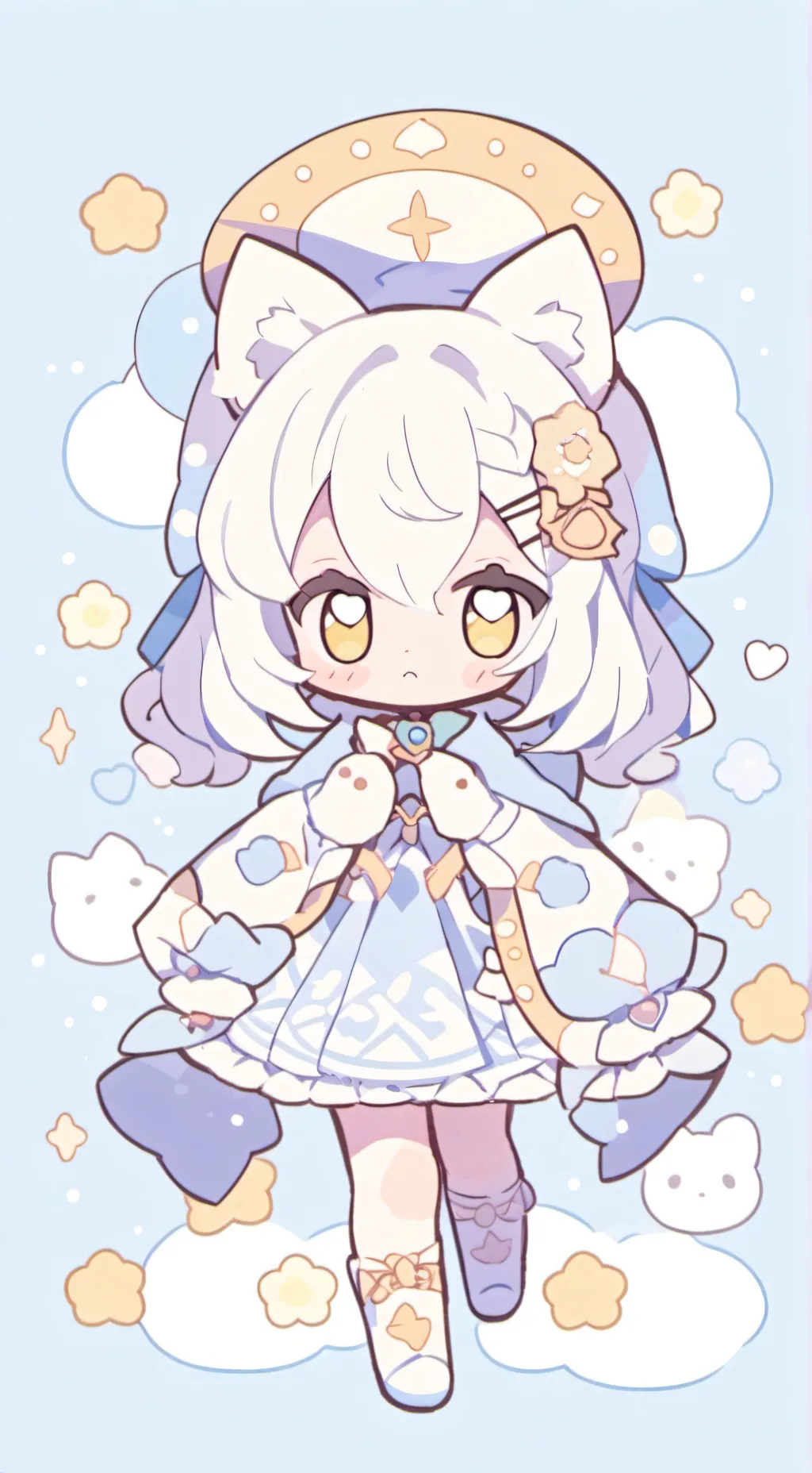 ai character: Bebita neko. 👹👹 background