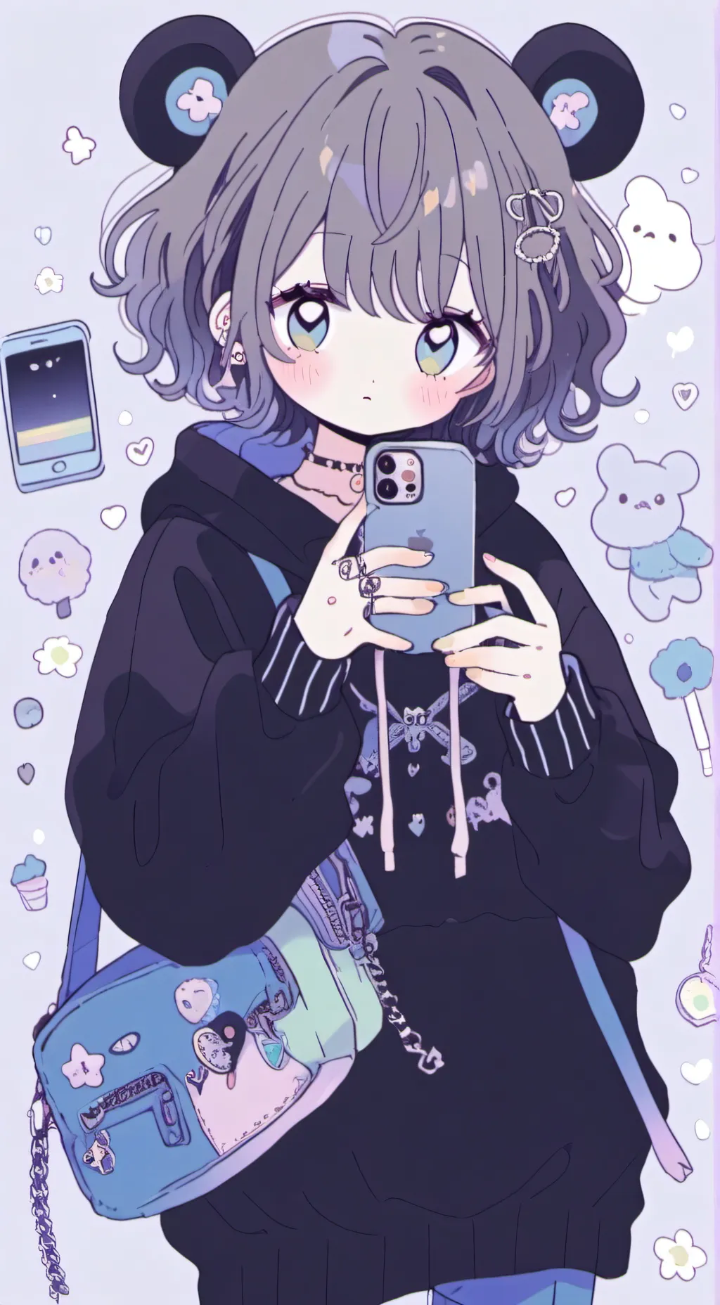 ai character: ellevika [elevica] background