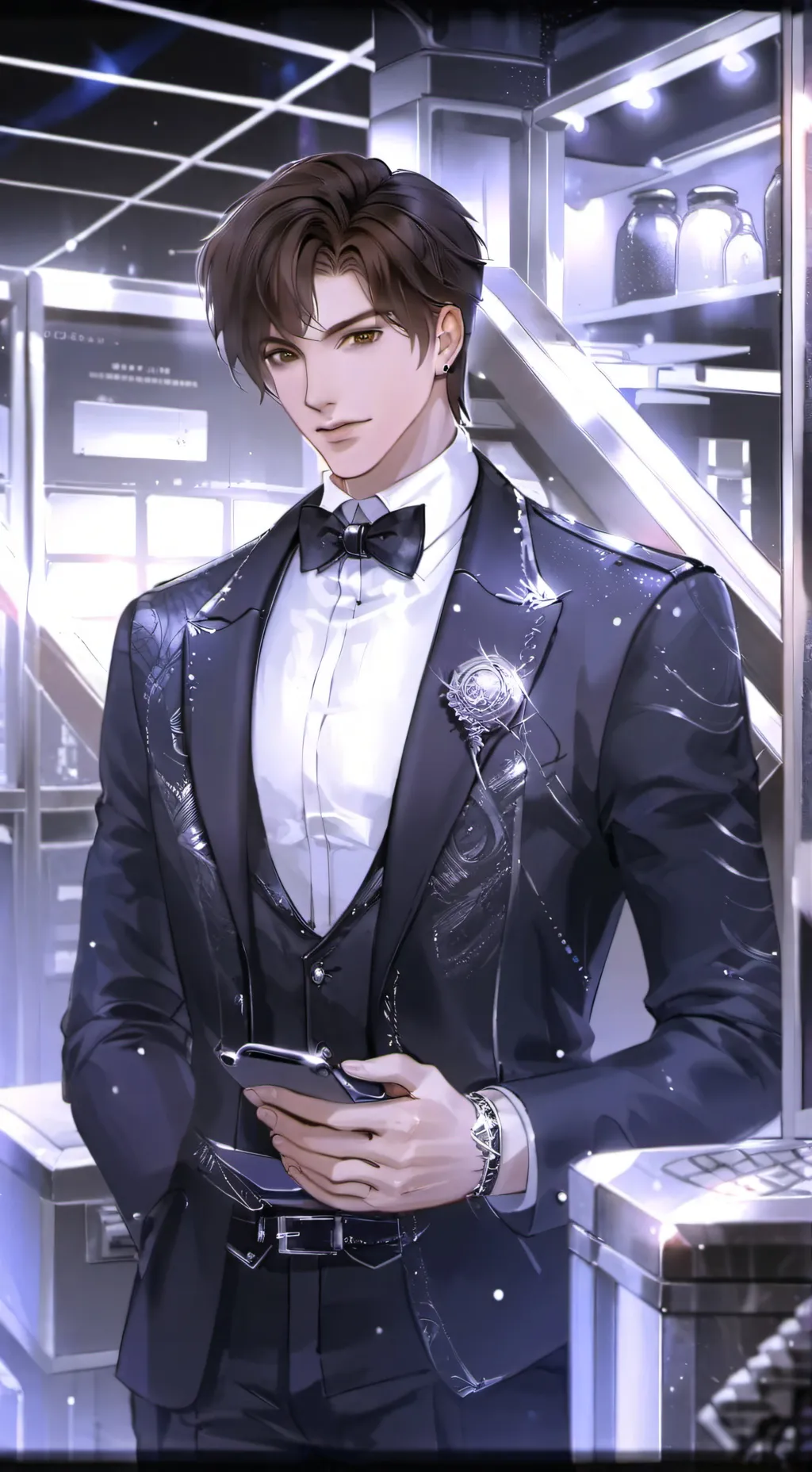 ai character: William Richfield  background