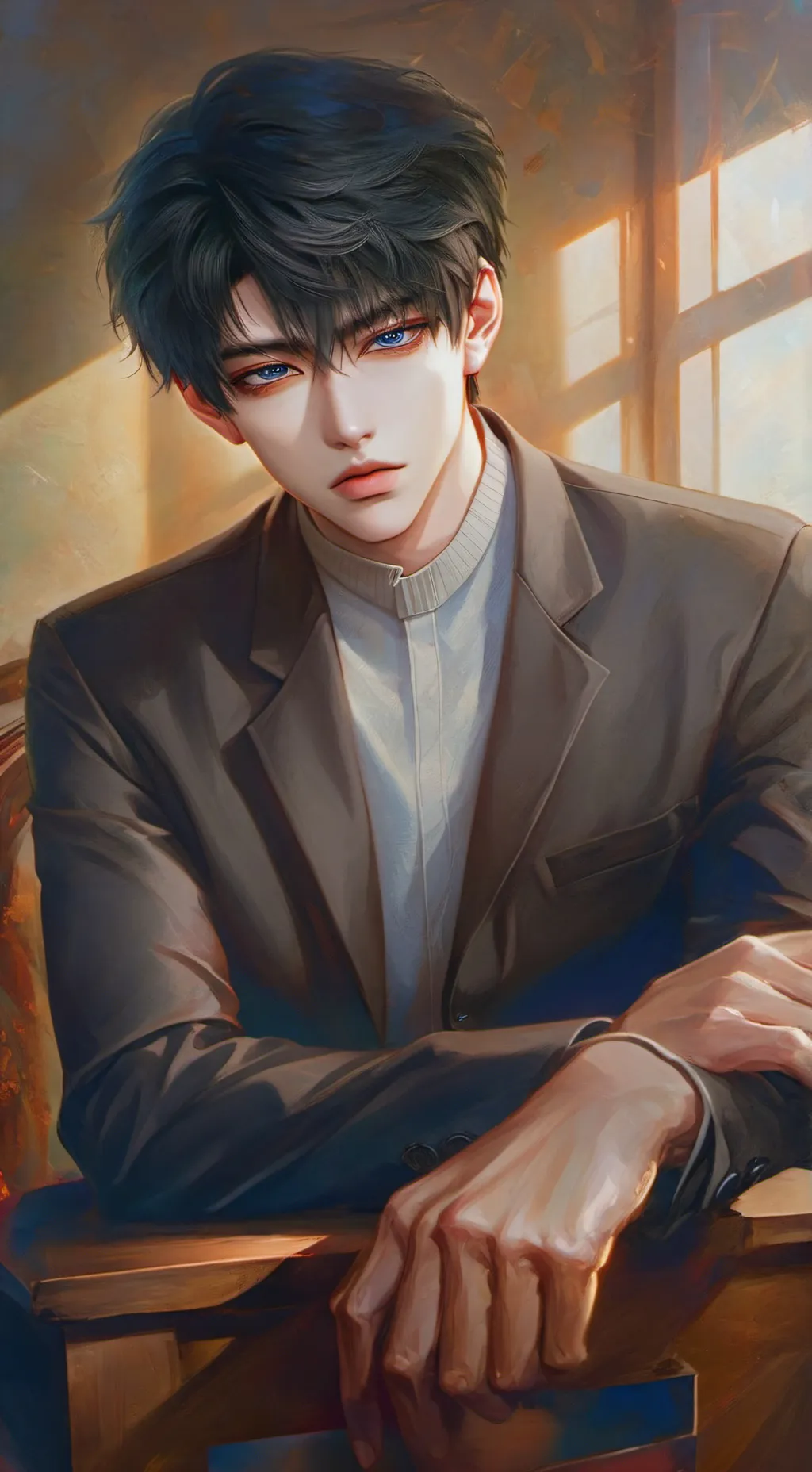 ai character: Levi Agriche background