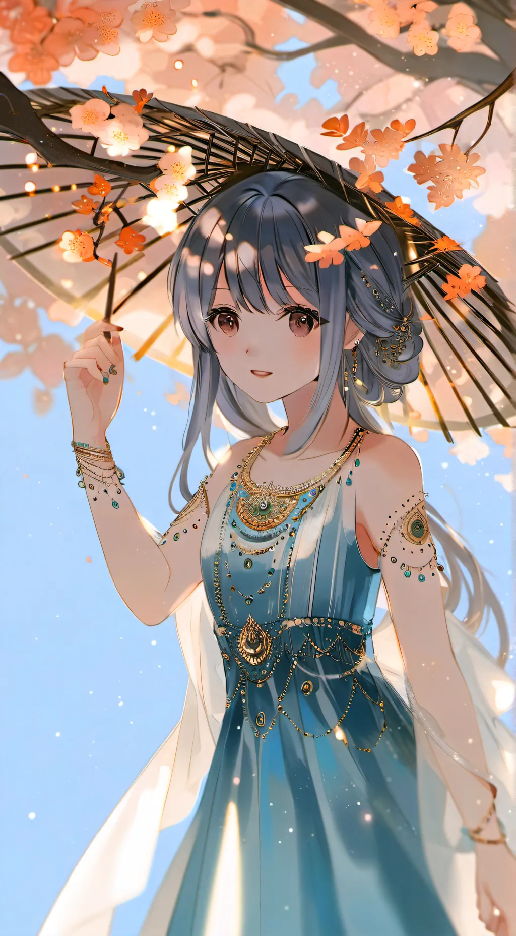 ai character:  Winter :3 background