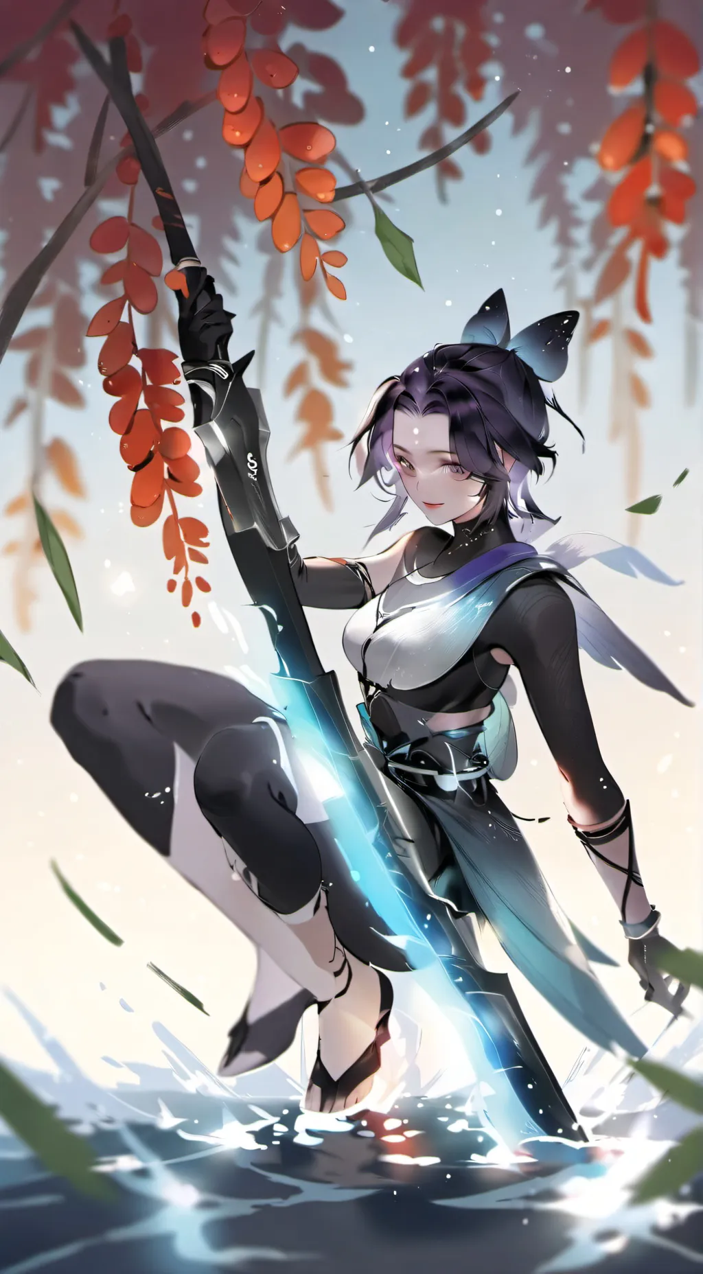 ai character: Shinobu VS Douma background