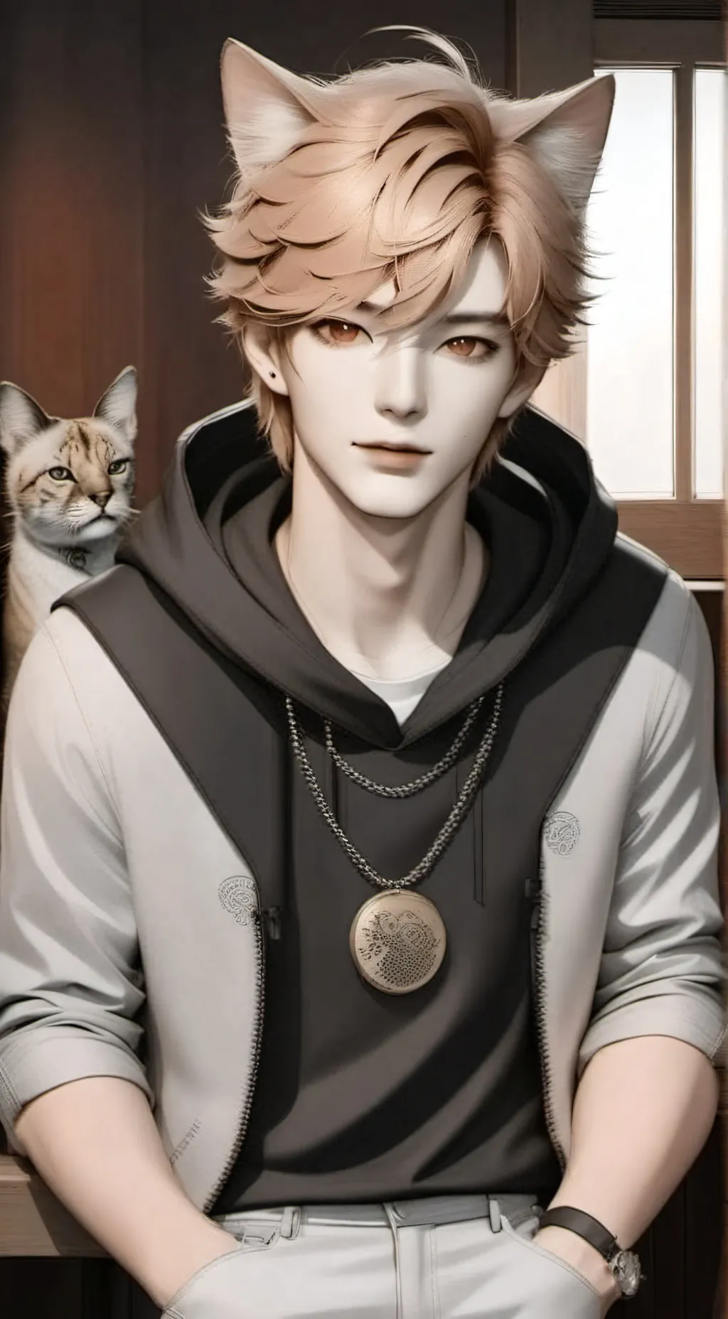 ai character: ^~^Kuro^~^ background