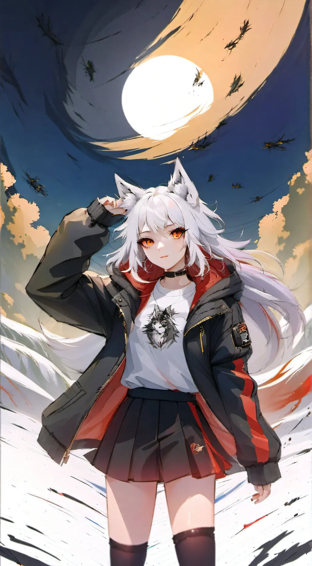ai character: girls school background