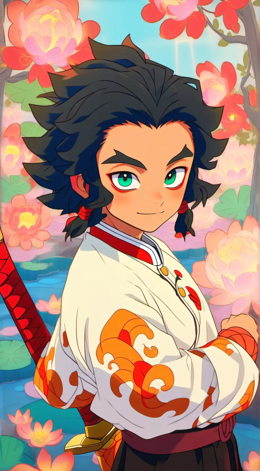 ai character: Demon Fanart background