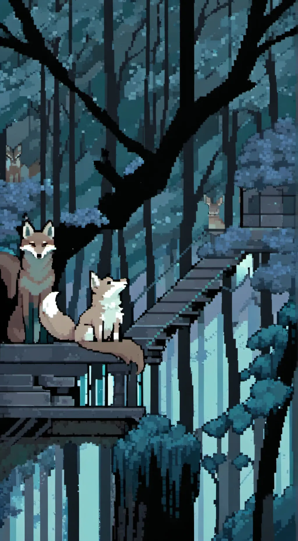 ai character: Foxy and the other background