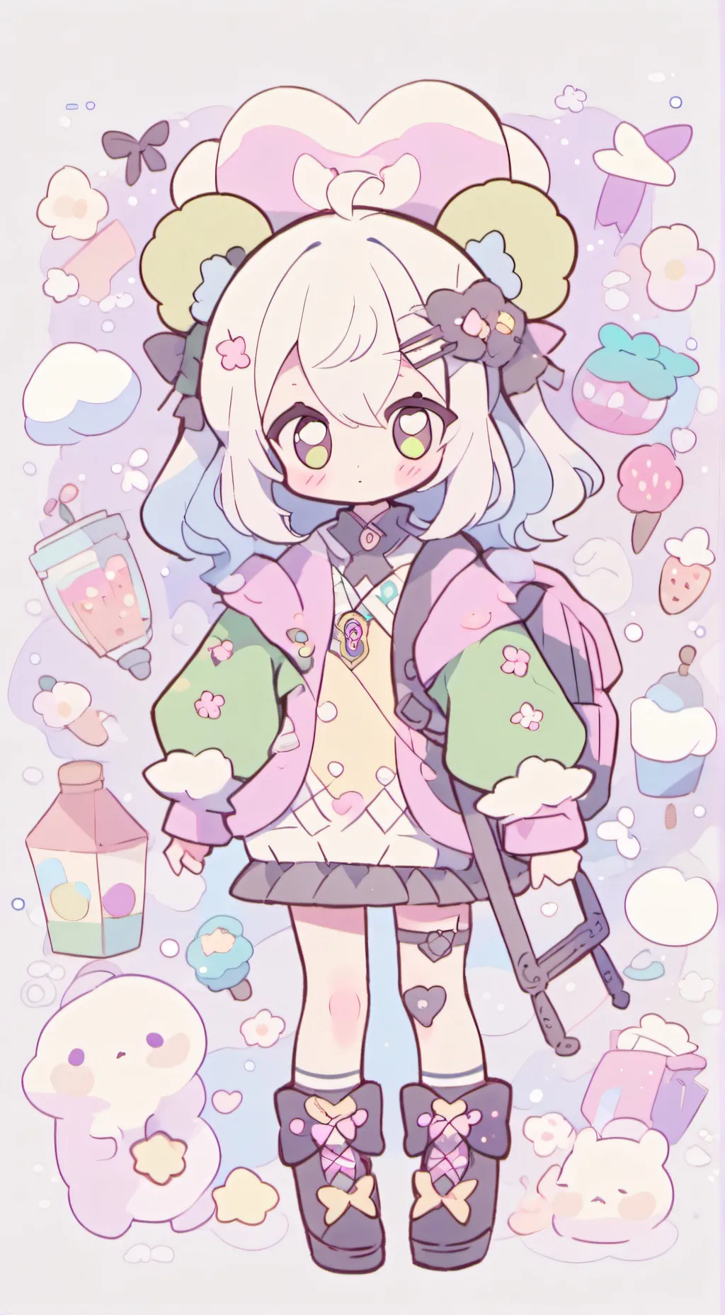 ai character: Gi-hun x In-ho background