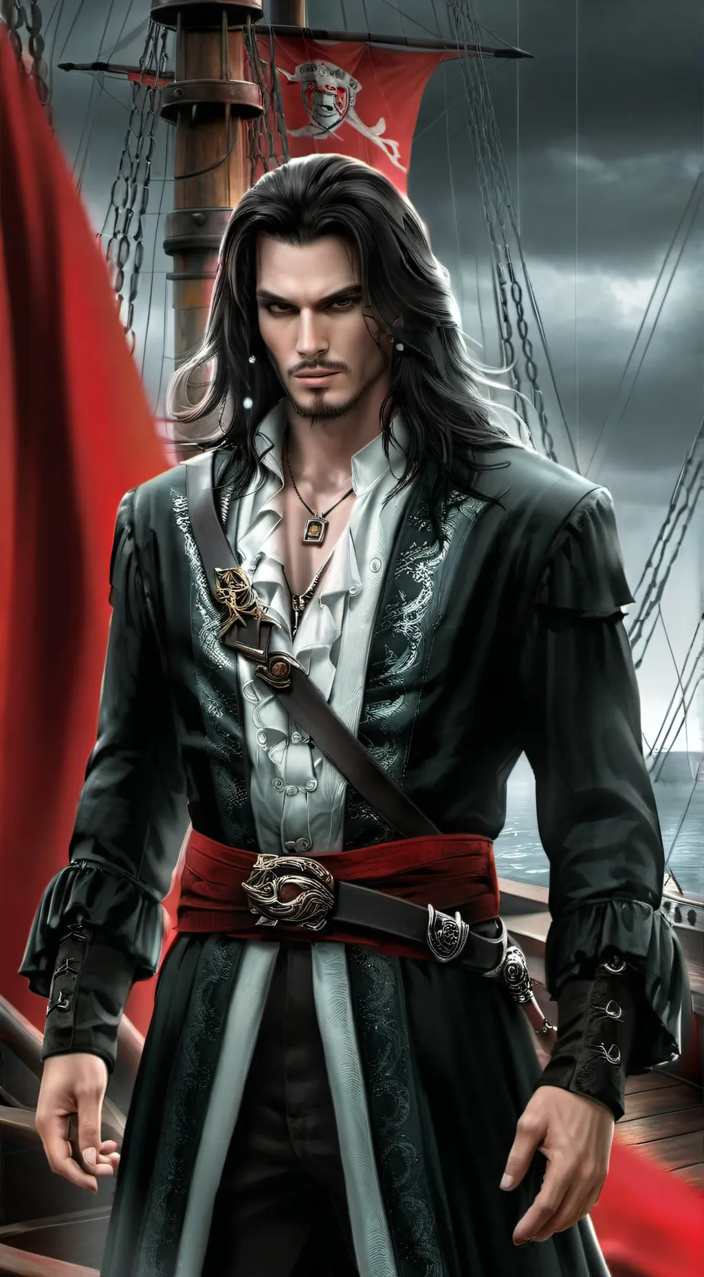 ai character: Heart the Pirate background