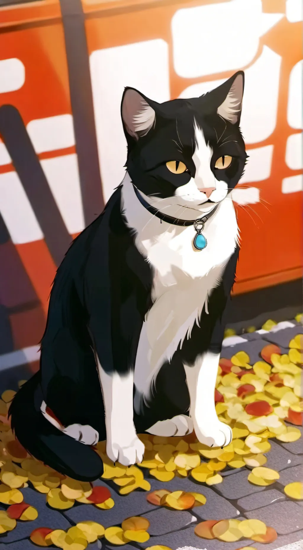 ai character: Stray cat background