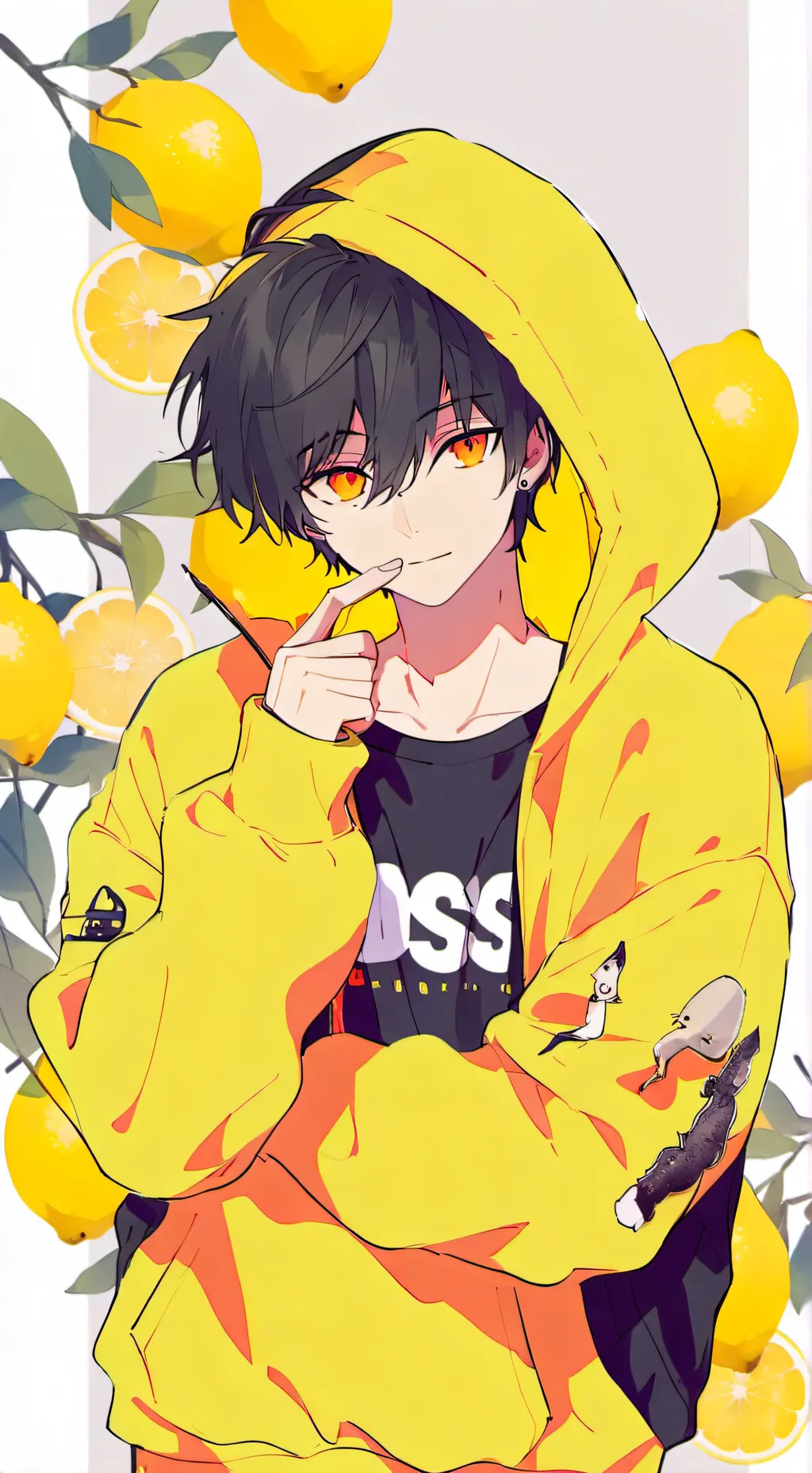 ai character: Lemon background