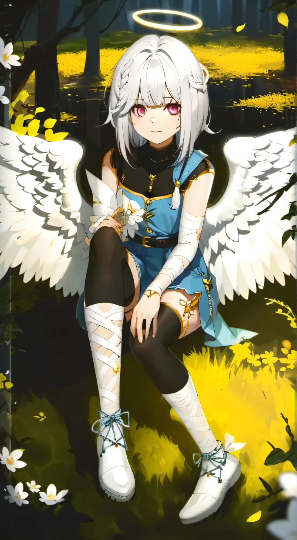 ai character: Violet  background