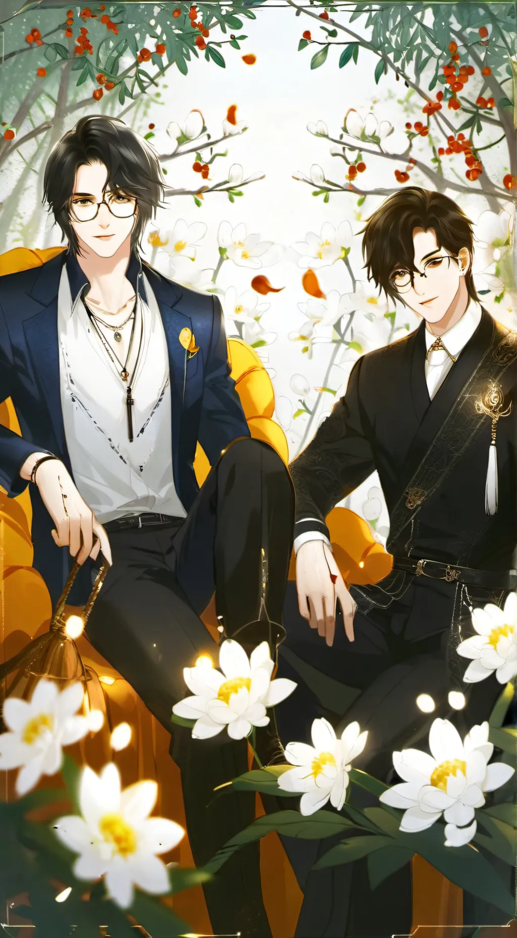 ai character: Leo and Liam background