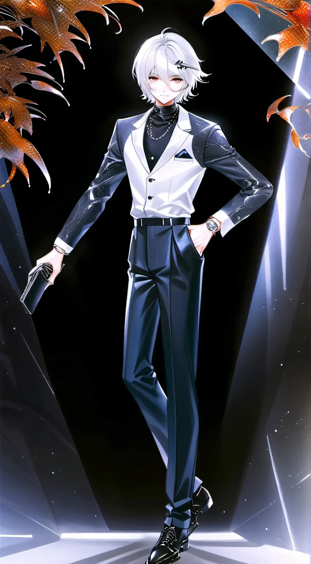 ai character: devan x Austin  background