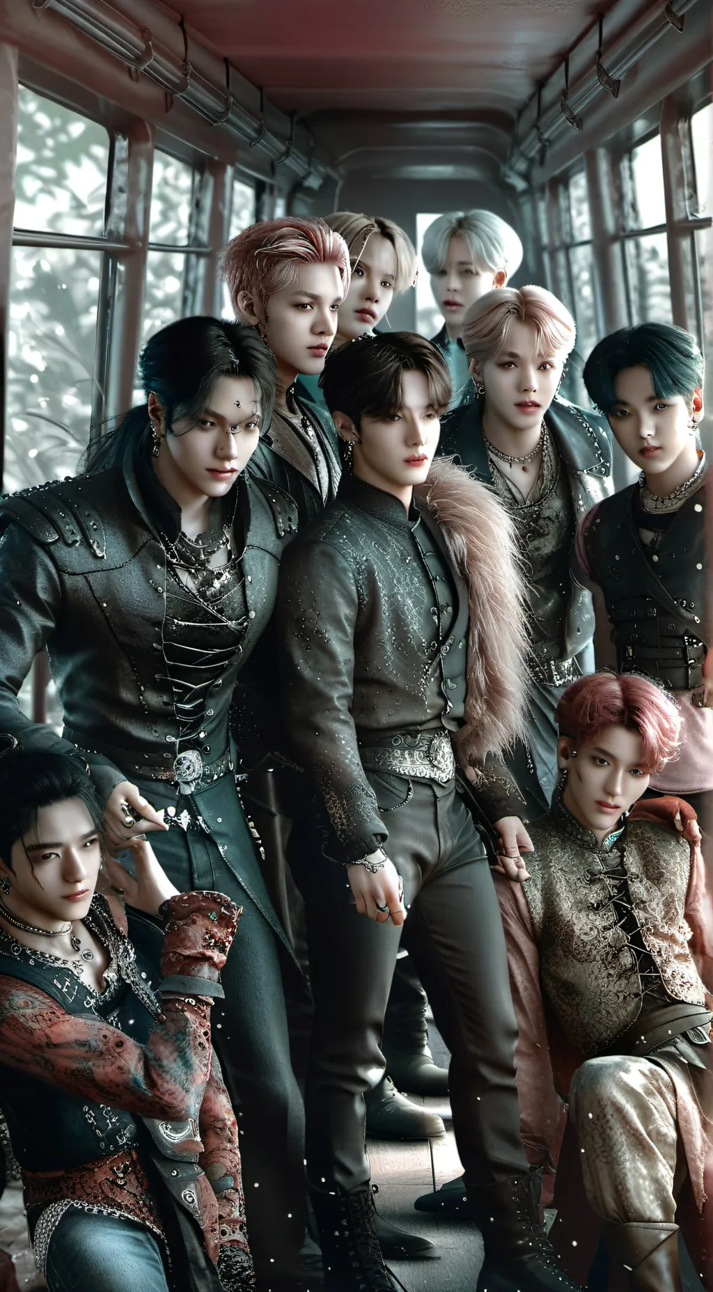 ai character: Stray kidssu  background