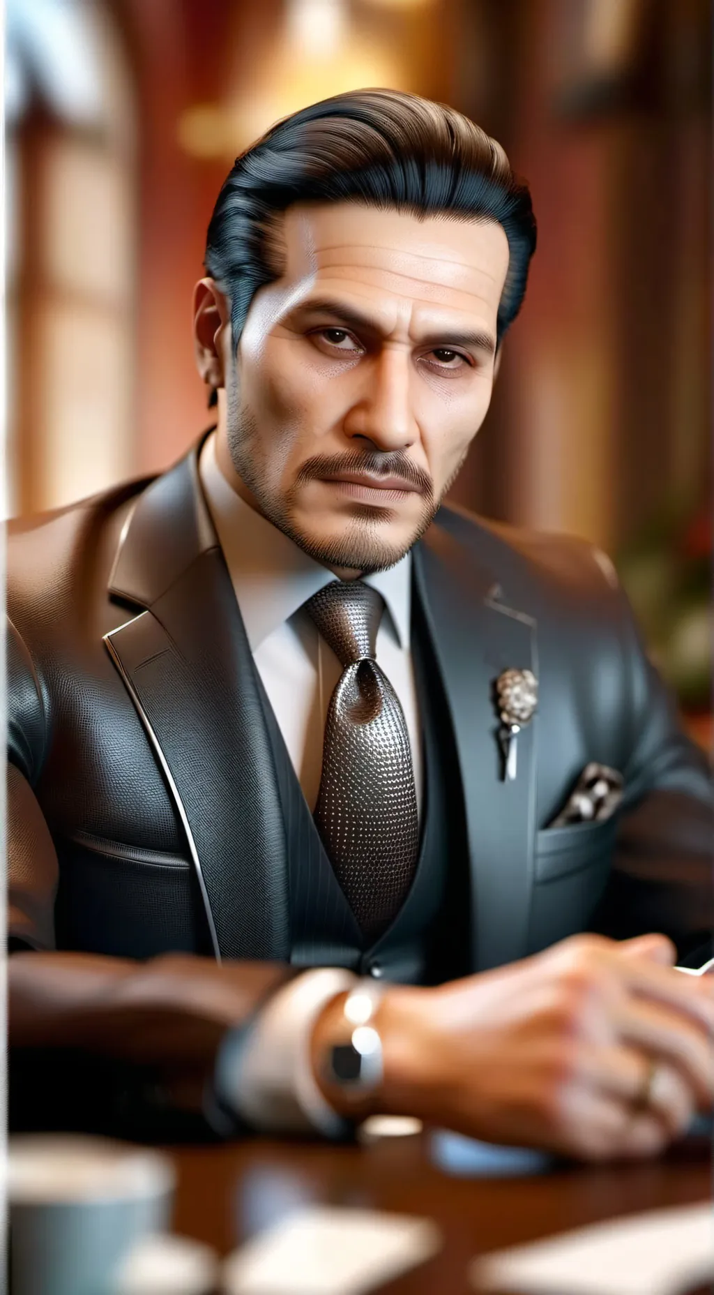 ai character: Mafia Boss:Father background