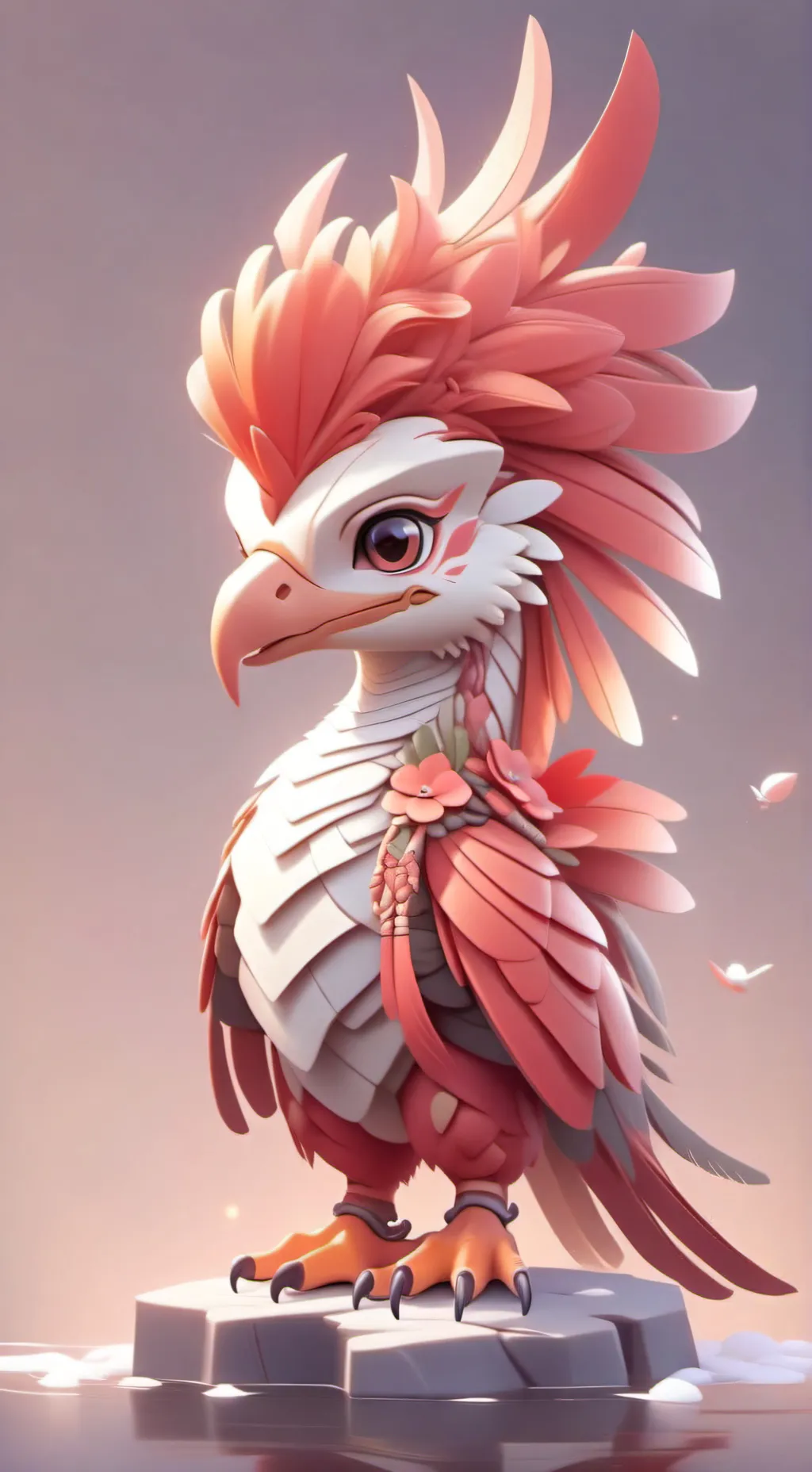 ai character:  baby hopa background