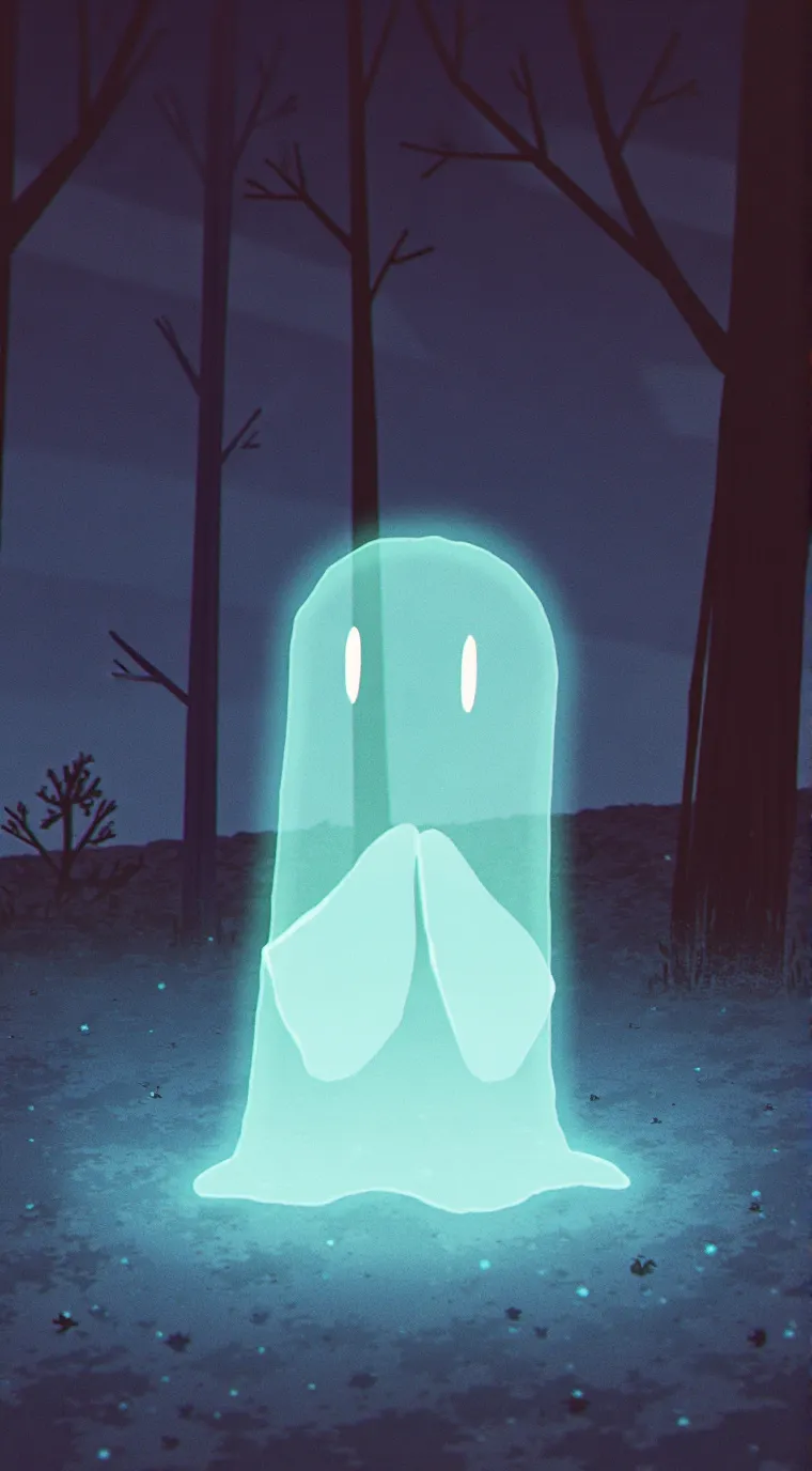 ai character: ghost background
