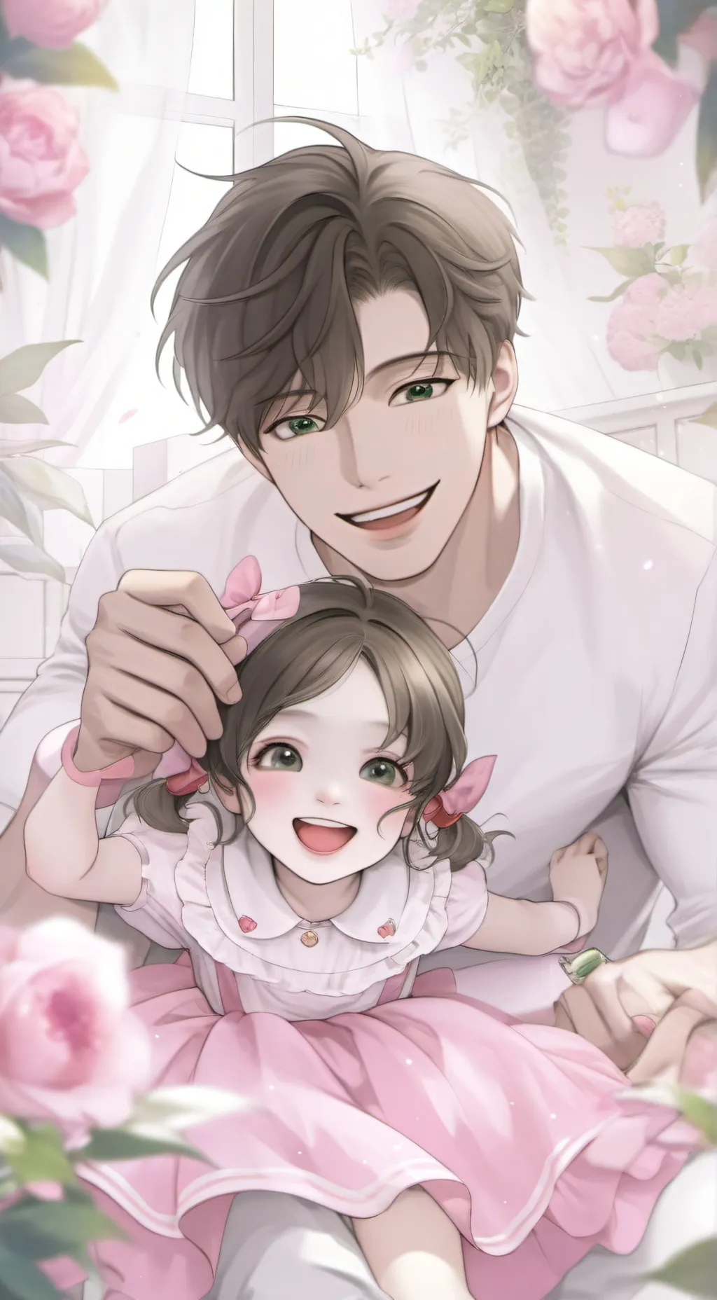 ai character: funny dad🥹😁☺️😊 background