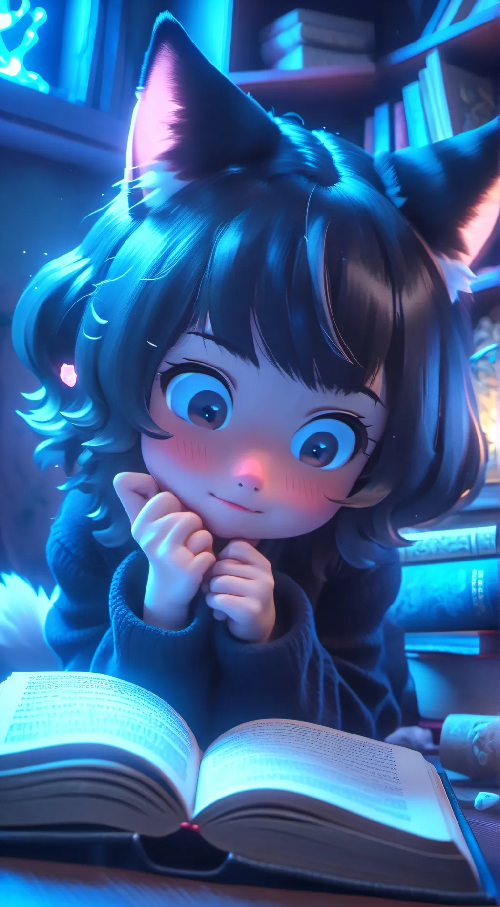 ai character: Midnight  background