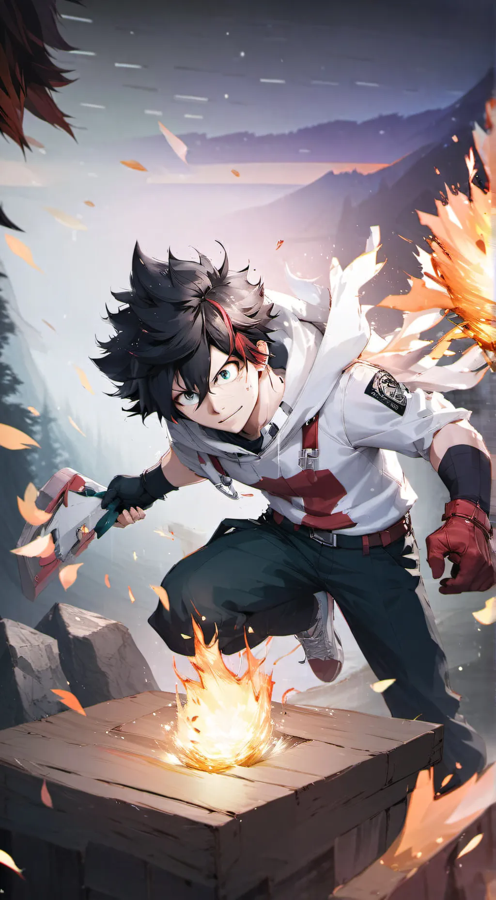ai character: Mha Y/n Snaps! background
