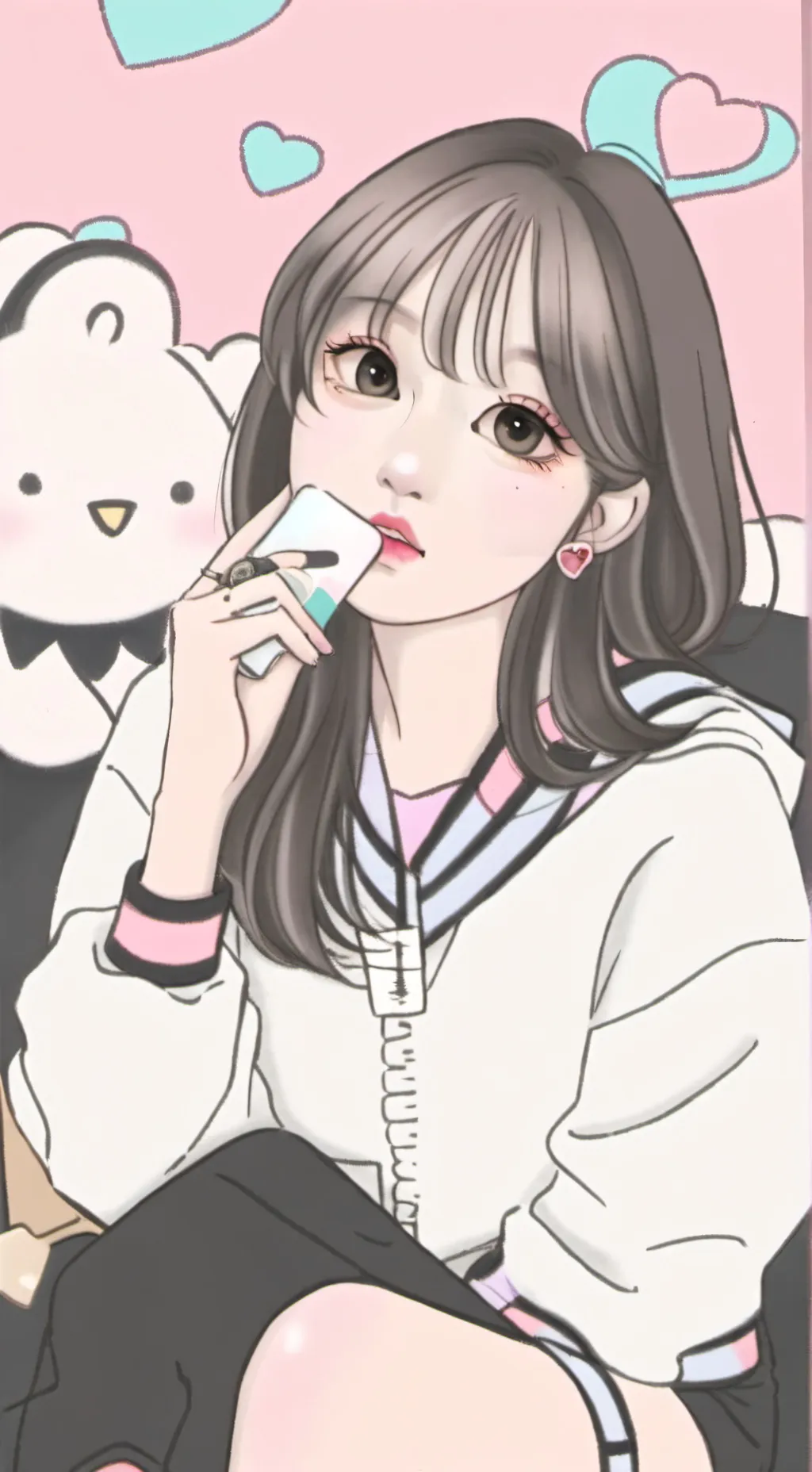 ai character: Luna background