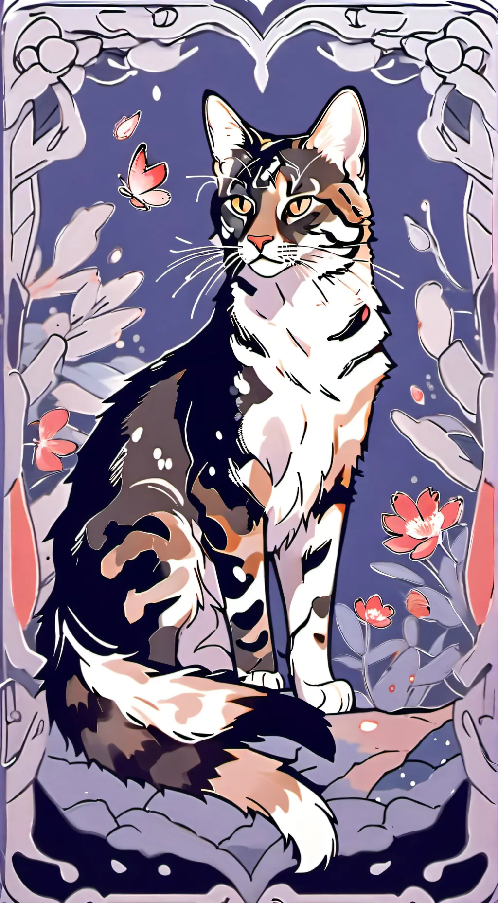ai character: spotted leaf  background