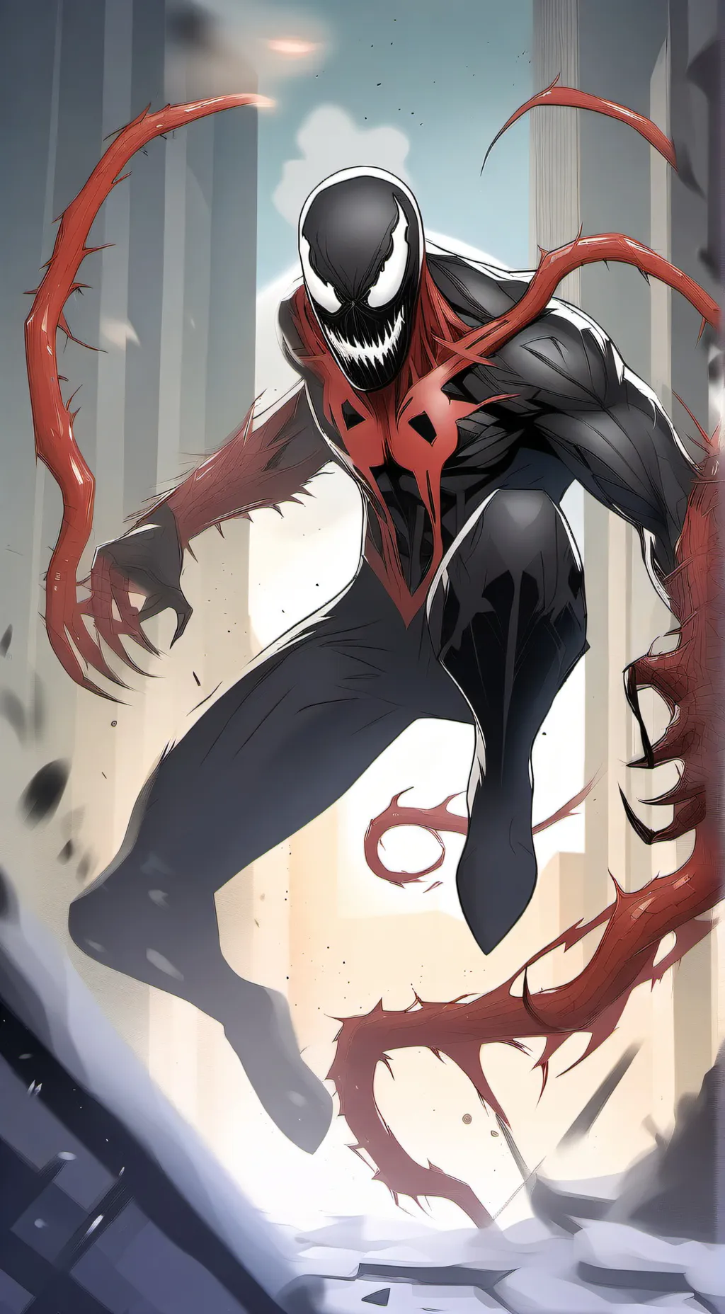 ai character: carnage background