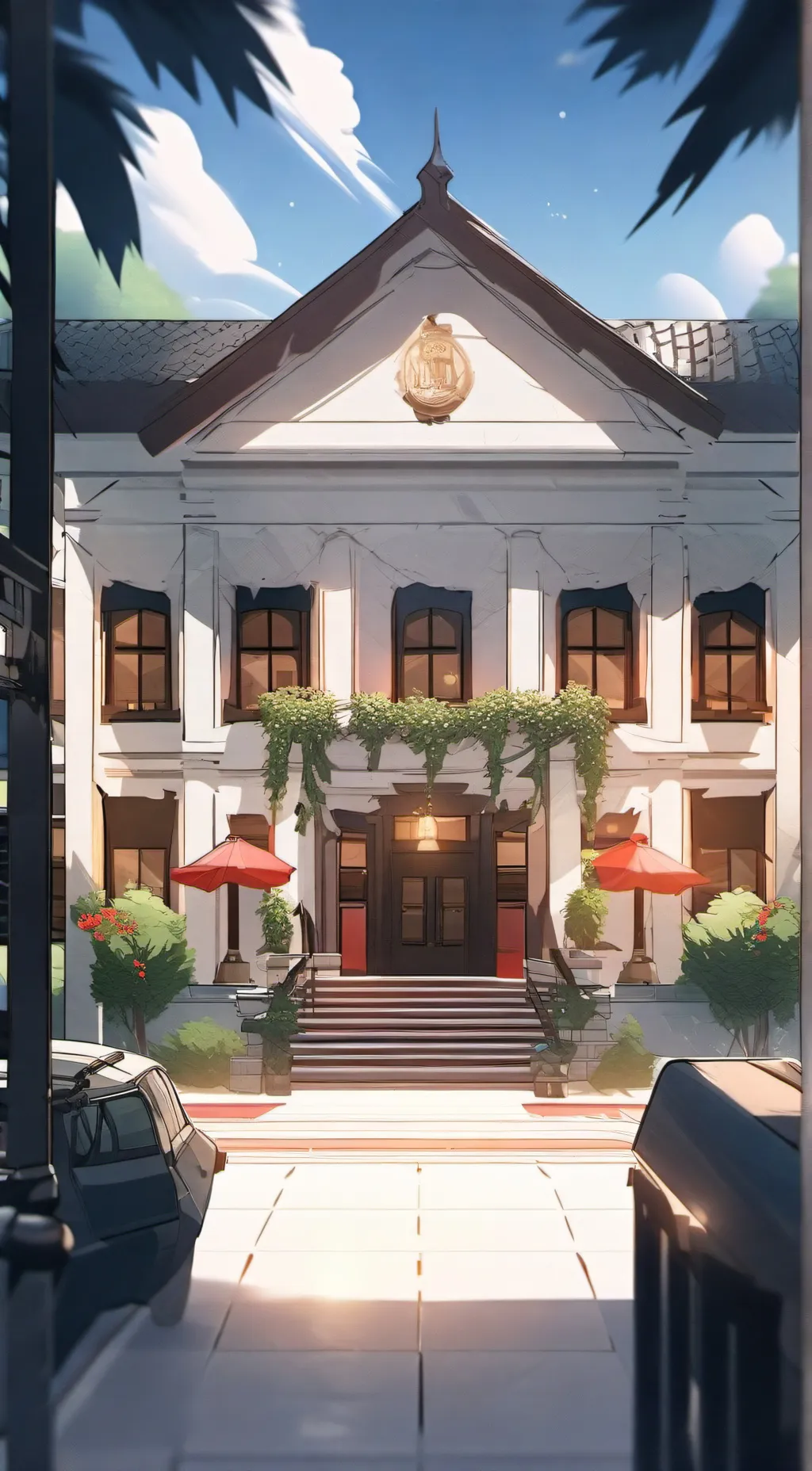 ai character: Mafia headquarters background