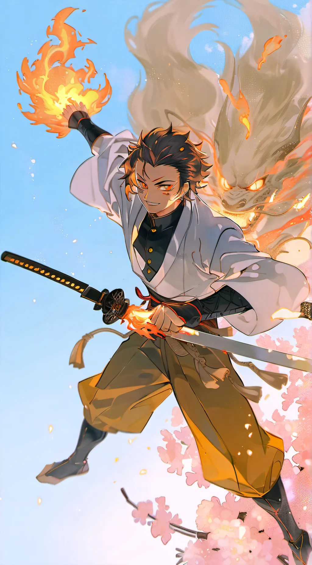 ai character: DS Senjiro Rengoku background