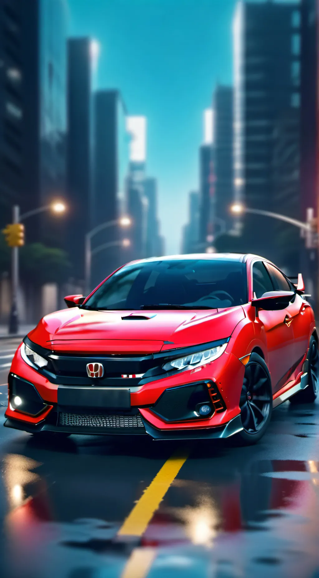 ai character: Honda Civic Si background