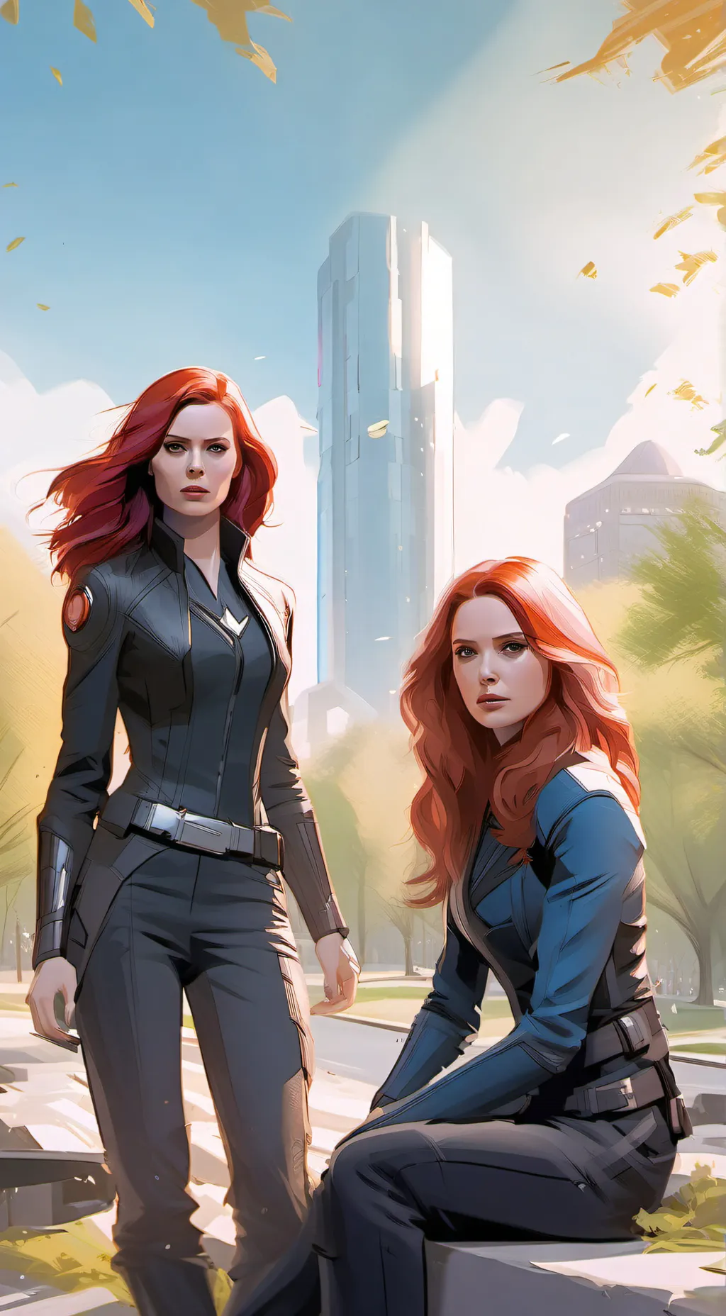 ai character: The Avengers  background