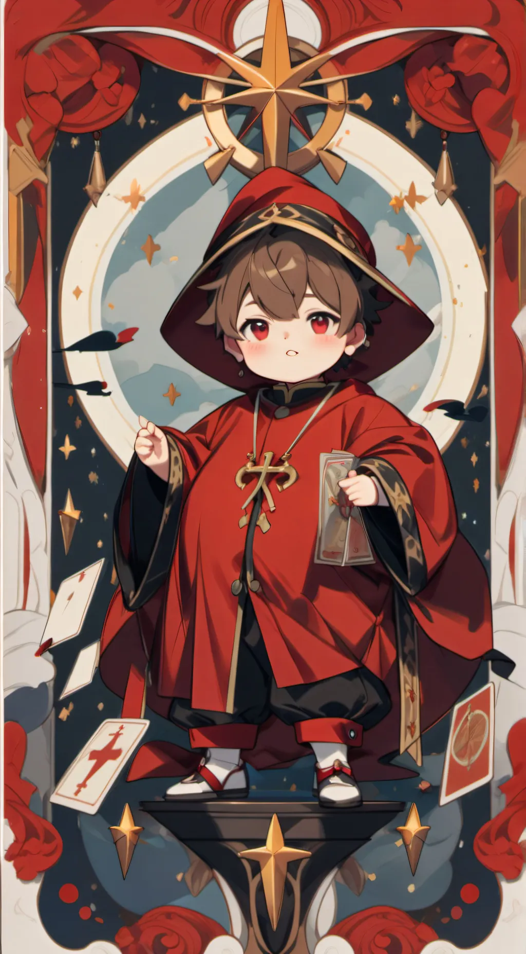ai character: hery background