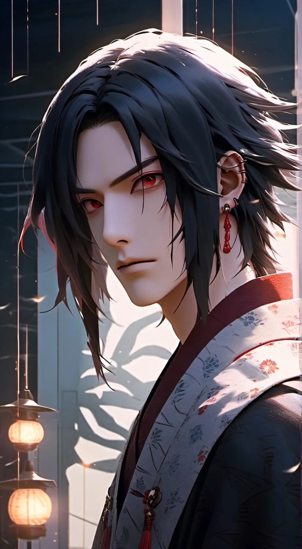 ai character: Itachi  background