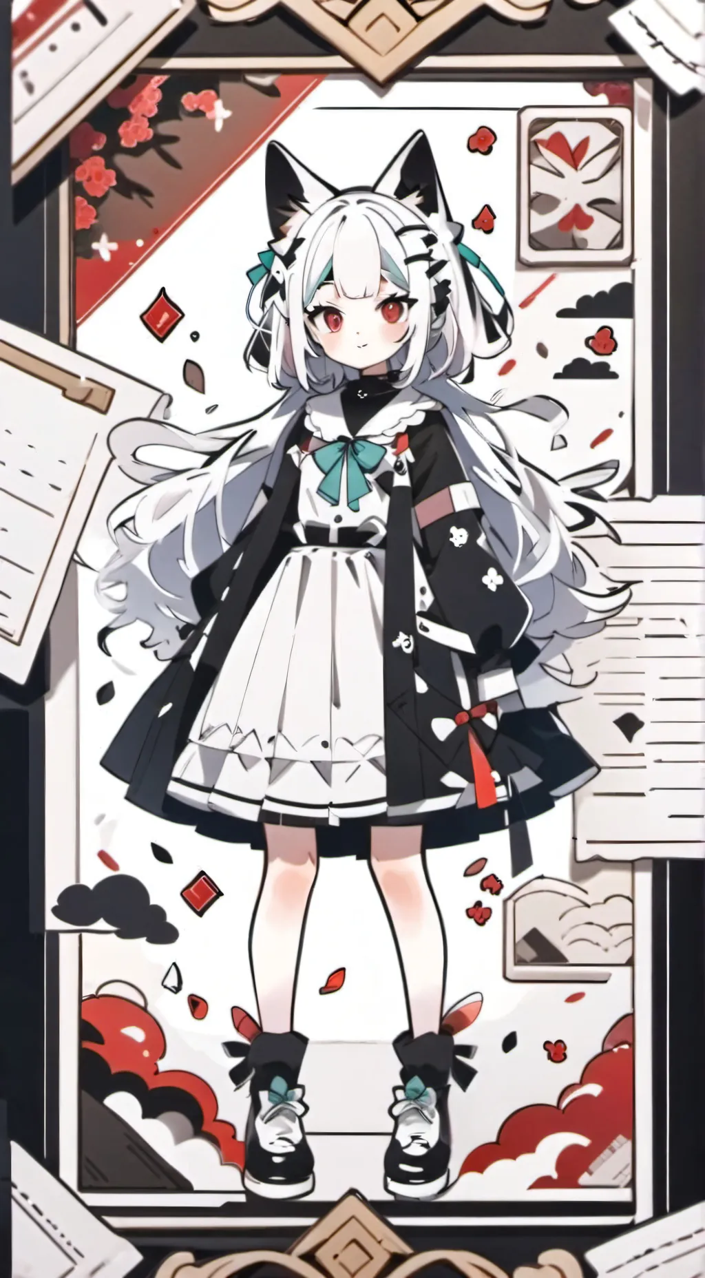 ai character: neko background