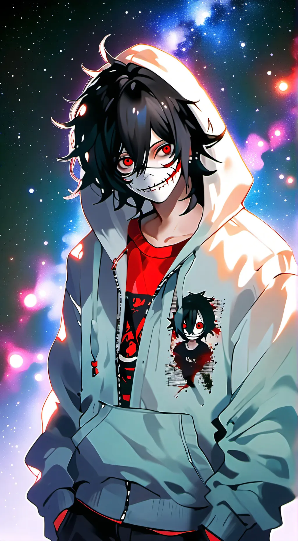 ai character: Jeff the killer  background